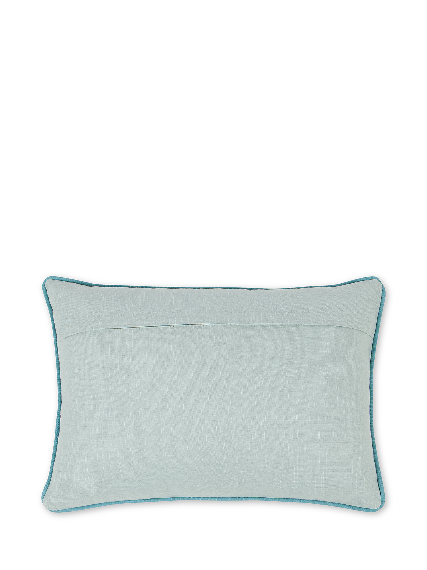 35X50 cm cushion with applications and embroidery, Light Blue, large image number 1