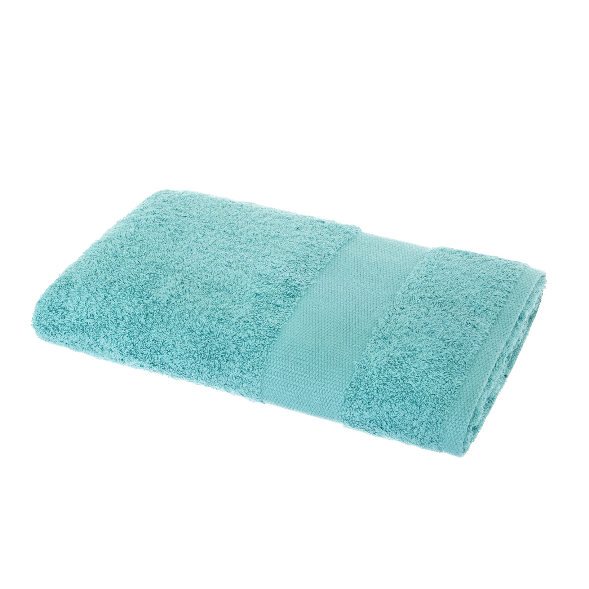 Asciugamano spugna di puro cotone Zefiro, Verde acqua, large image number 1