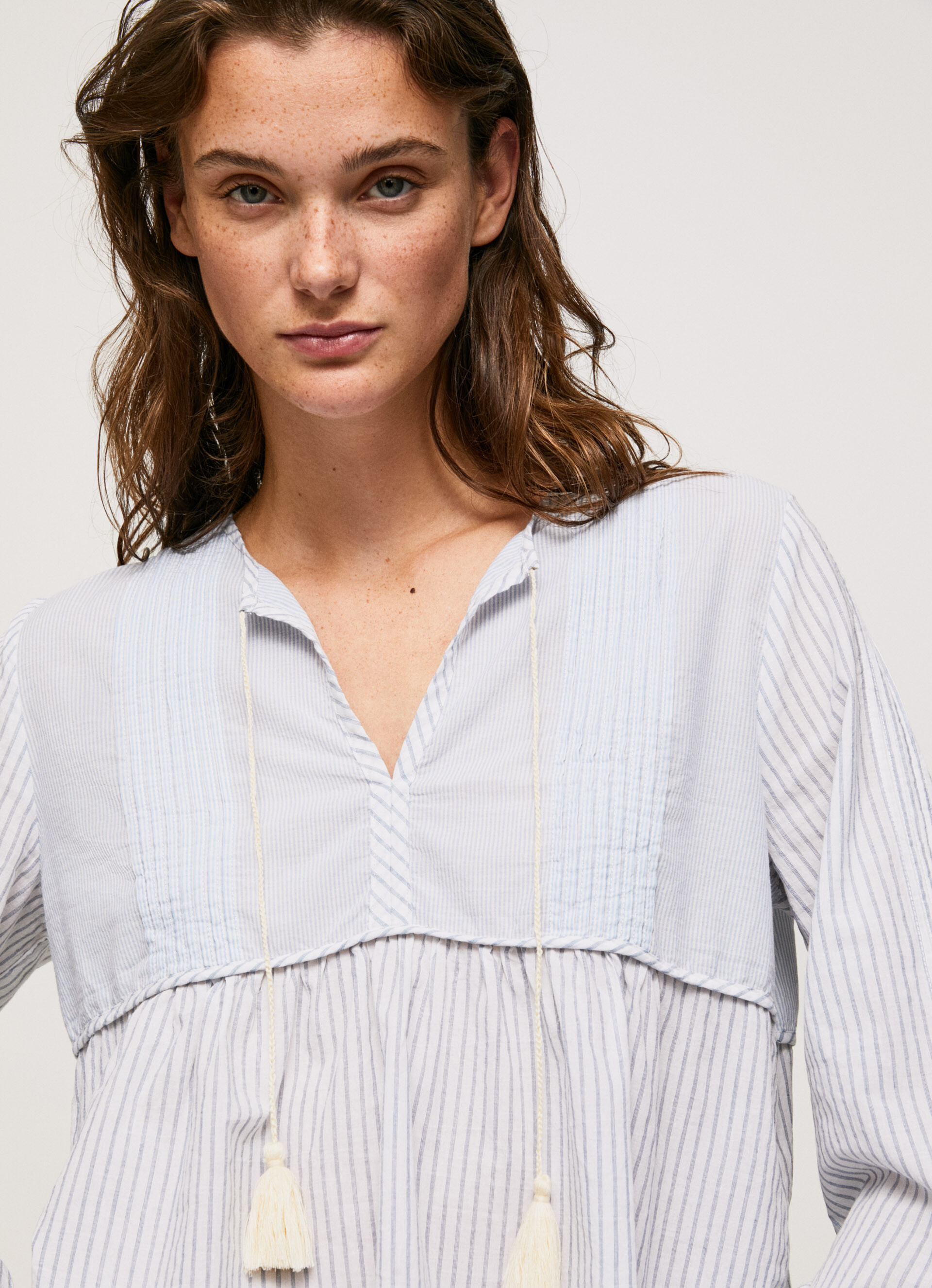 Pepe Jeans - Striped blouse, Light Blue, large image number 2