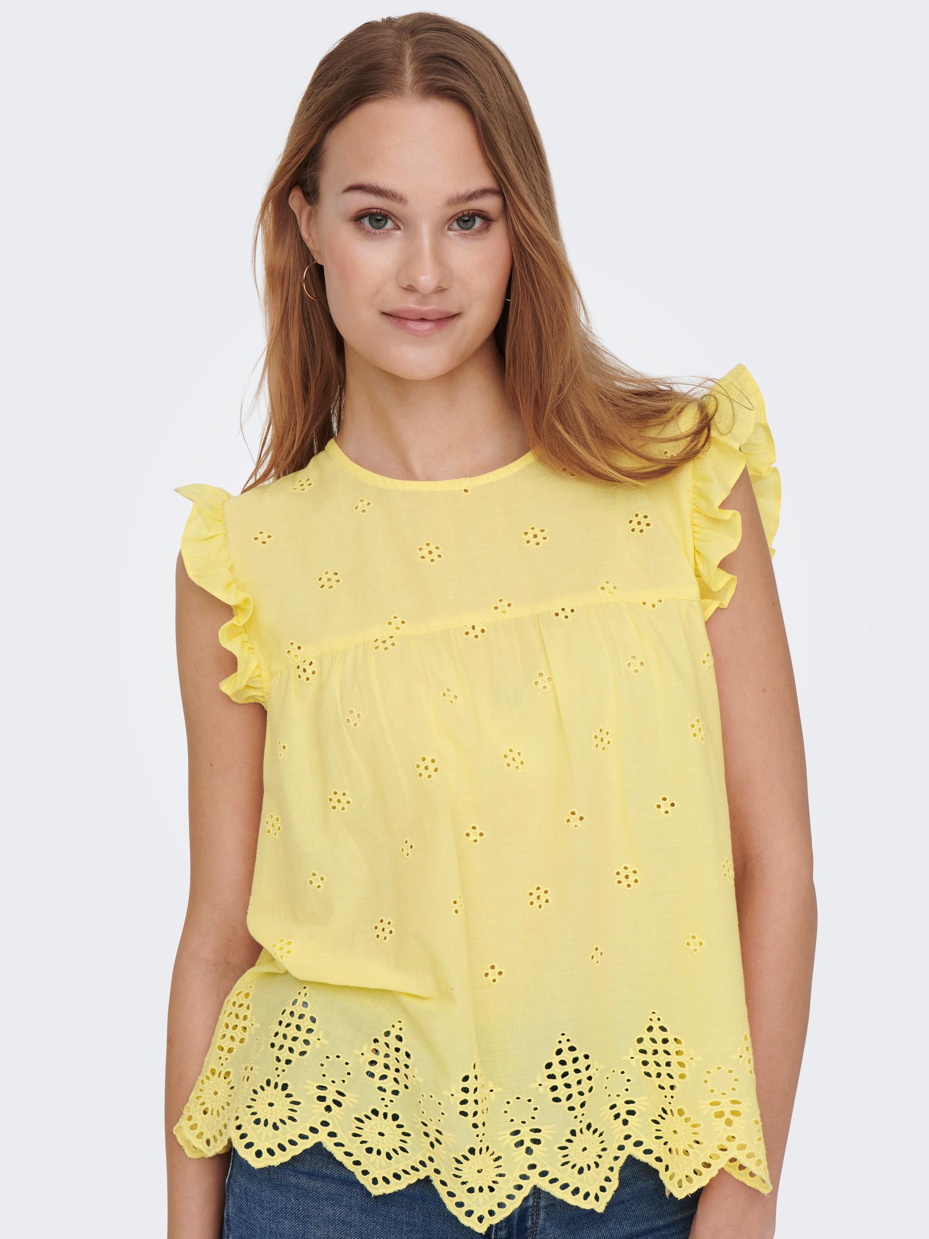Only - Cotton top, Yellow, large image number 2
