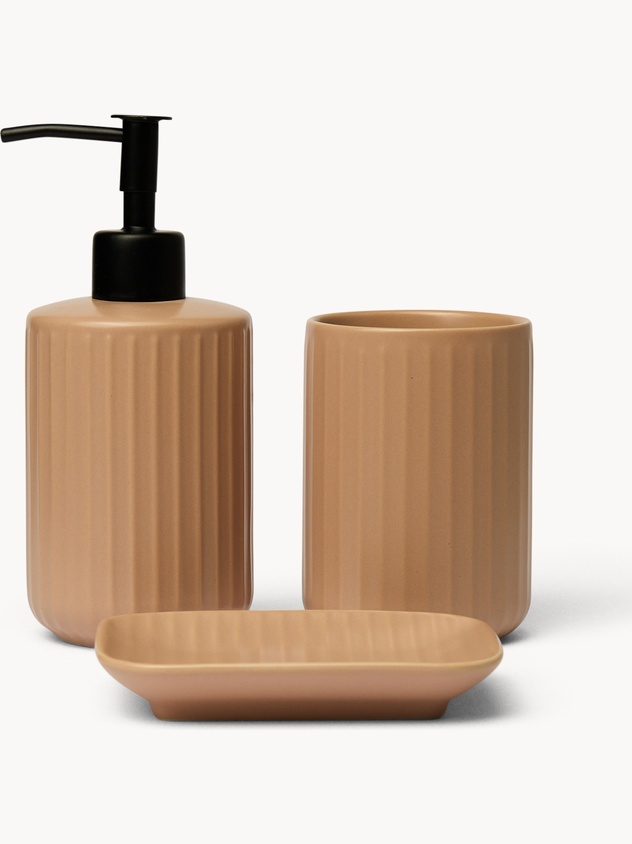 Set 3 accessori bagno in ceramica - Prezzo di lancio