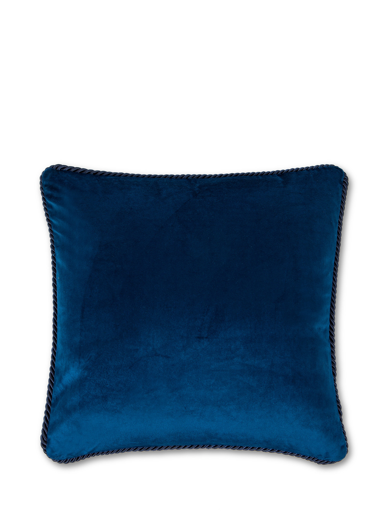 Solid color velvet cushion 45X45cm, Royal Blue, large image number 0