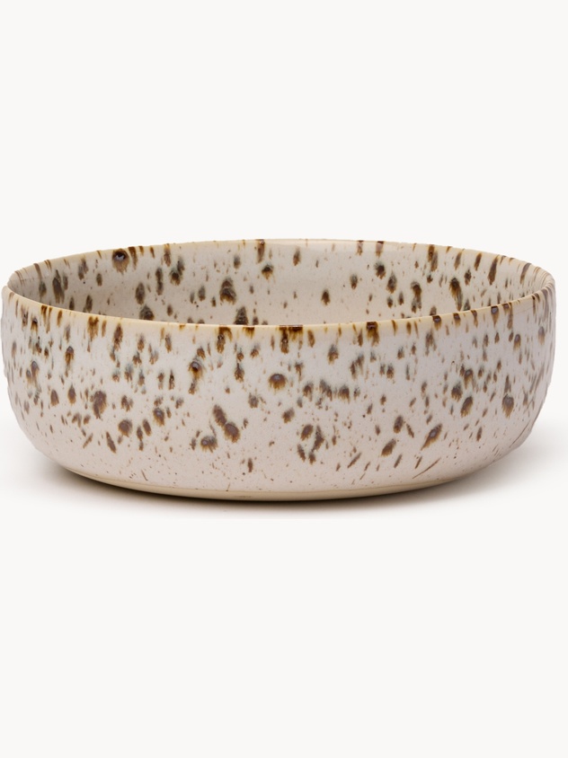 Insalatiera in ceramica finitura in smalto reattivo