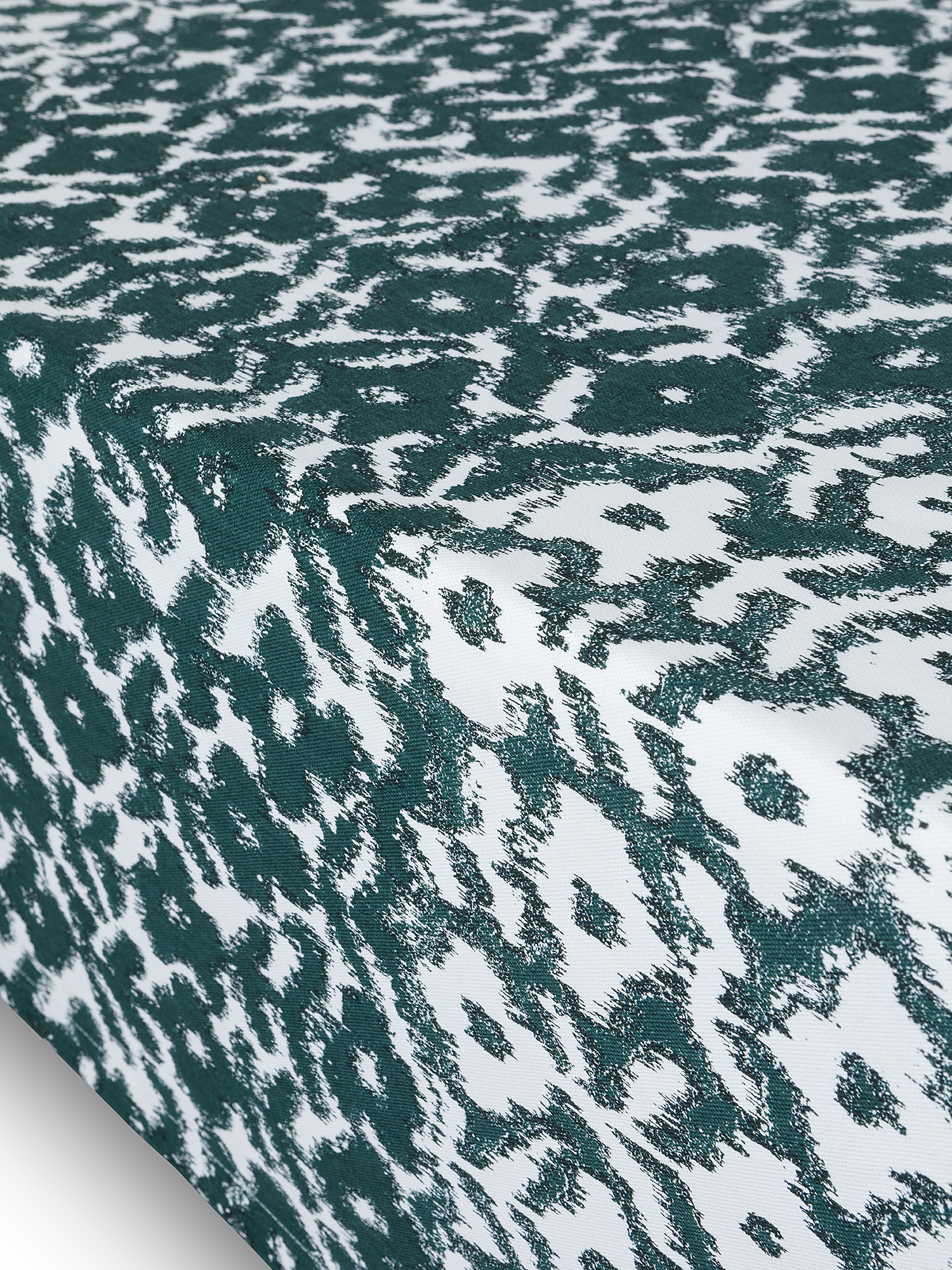 Tovaglia puro cotone stampa bosco verticale, Verde, large image number 1