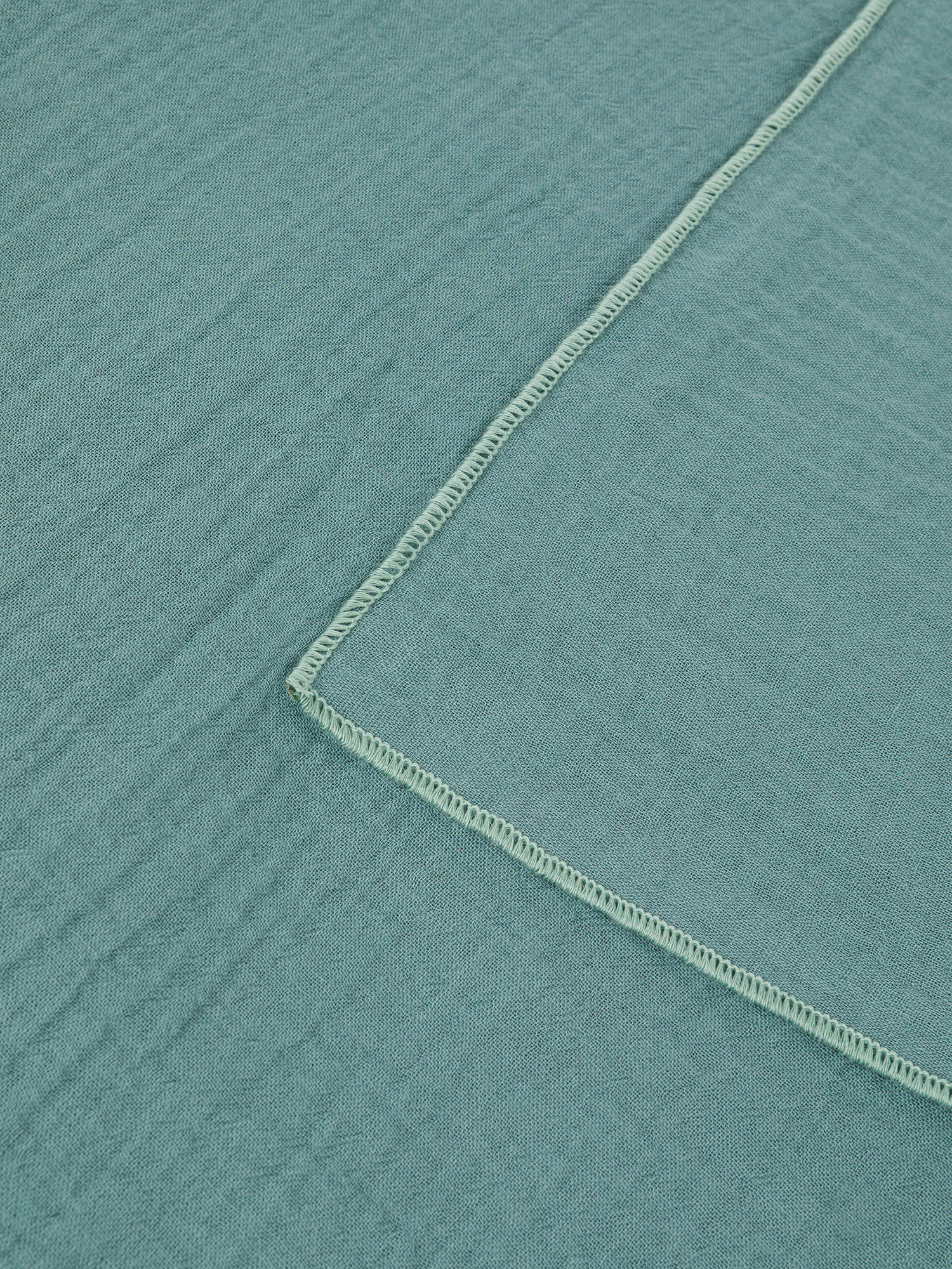Solid color cotton gauze furnishing cloth, Teal, large image number 2