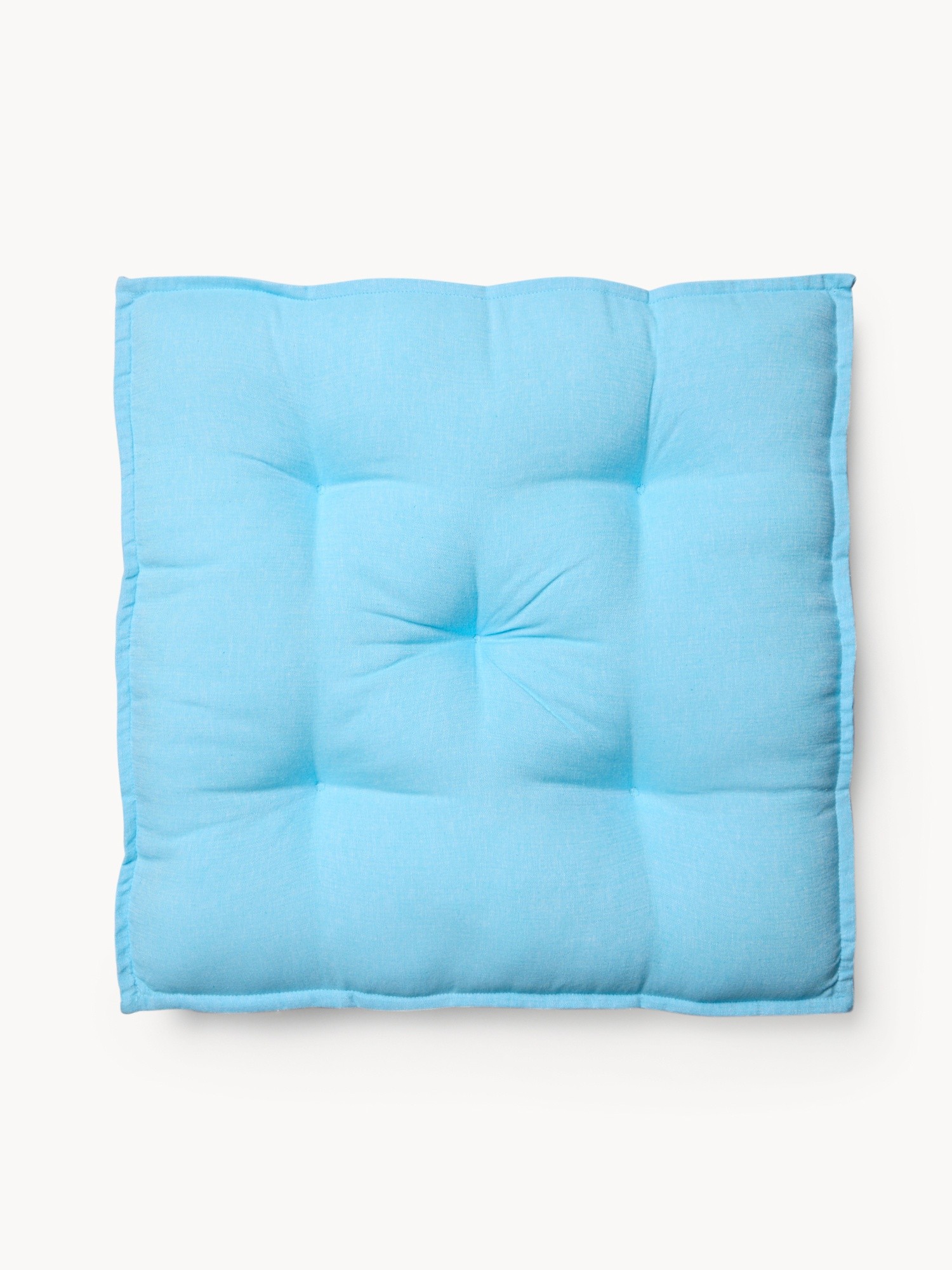 Chambray Cotton Mattress Pillow - Introductory Price, Blue, large image number 0