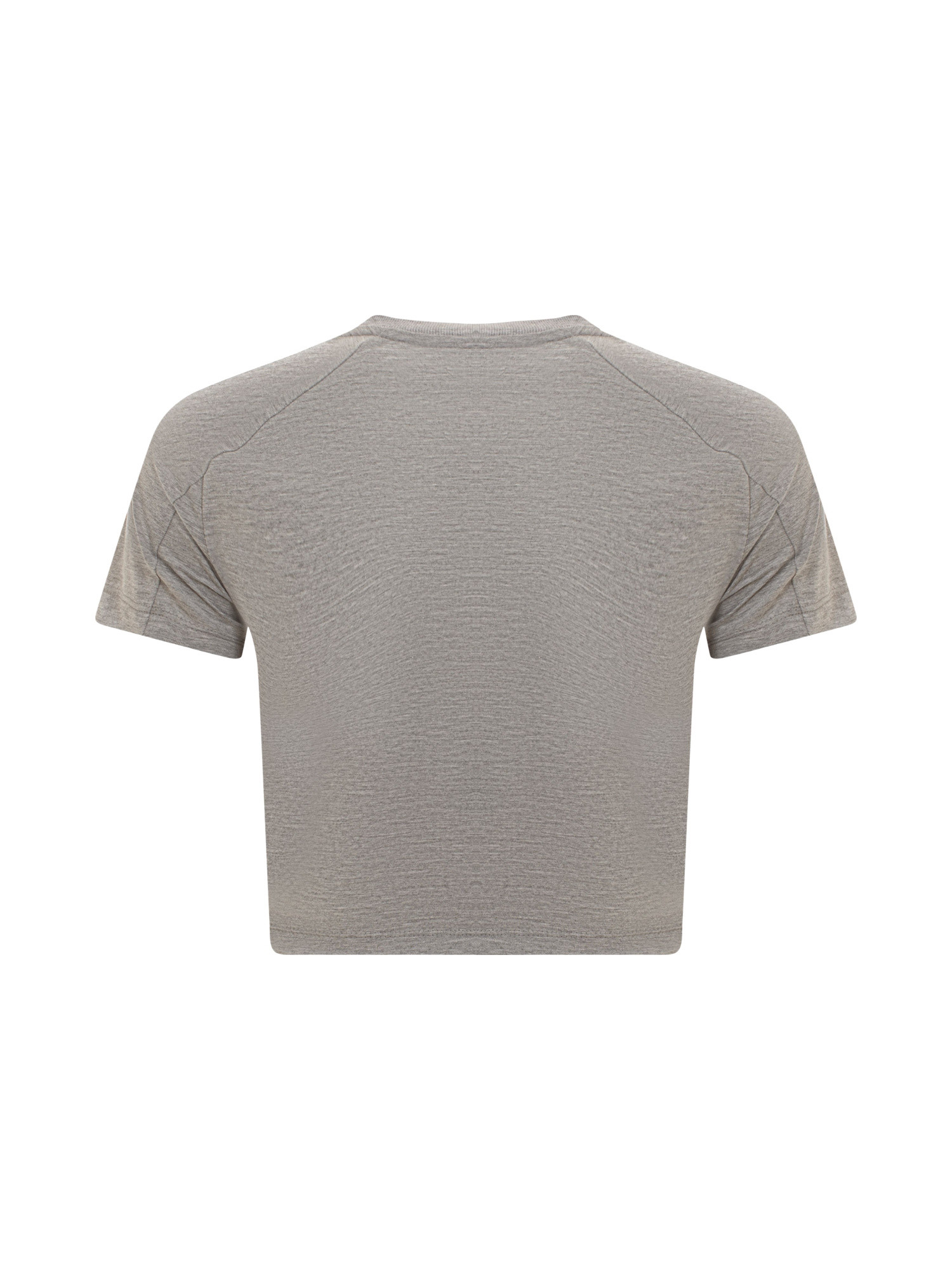 Chiara Ferragni - Cropped T-shirt with logo, Grey, large image number 1