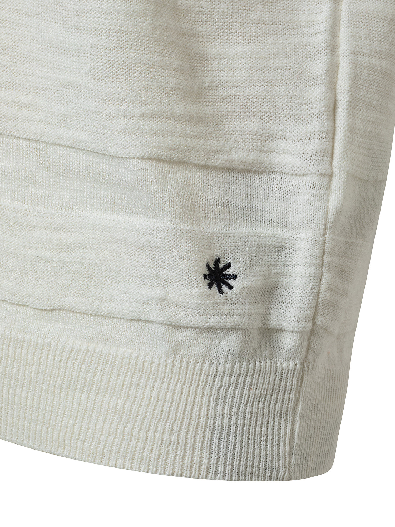 Polo in maglia misto cotone, Bianco, large image number 2