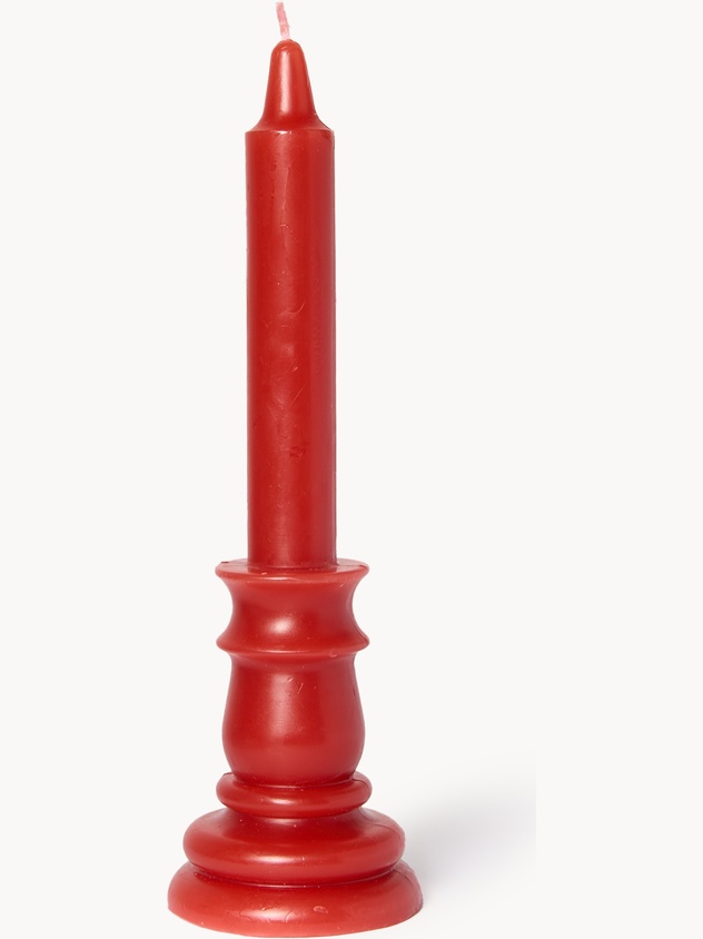 Candle with wax holder