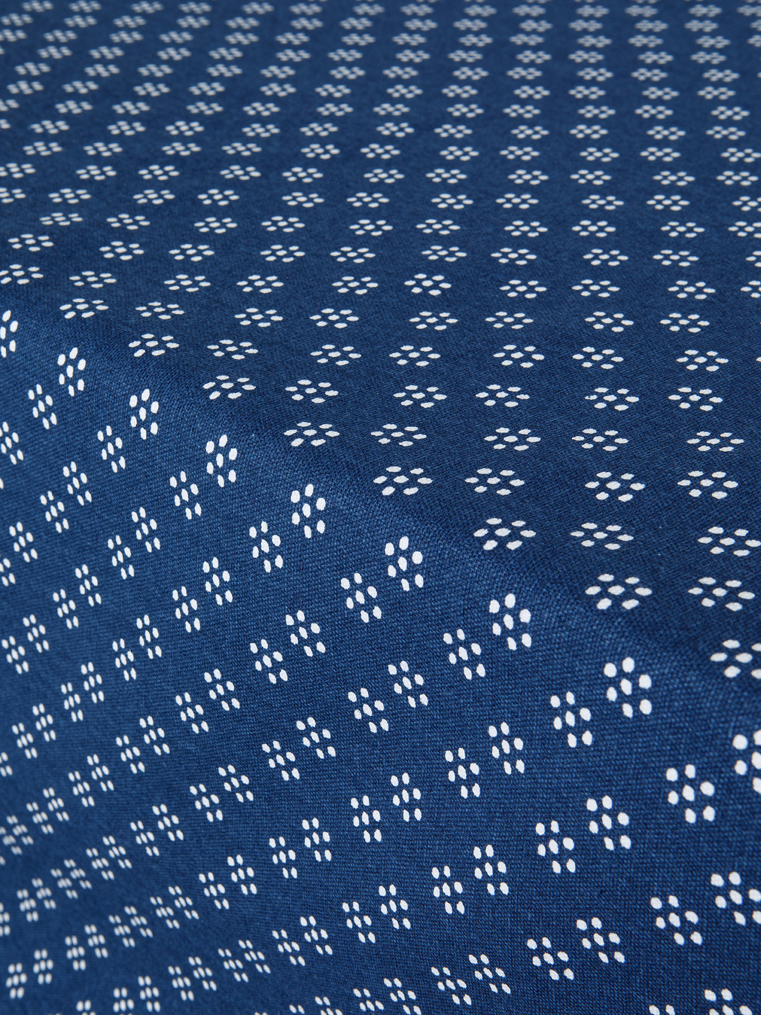 Tovaglia puro cotone stampa dots, Blu, large