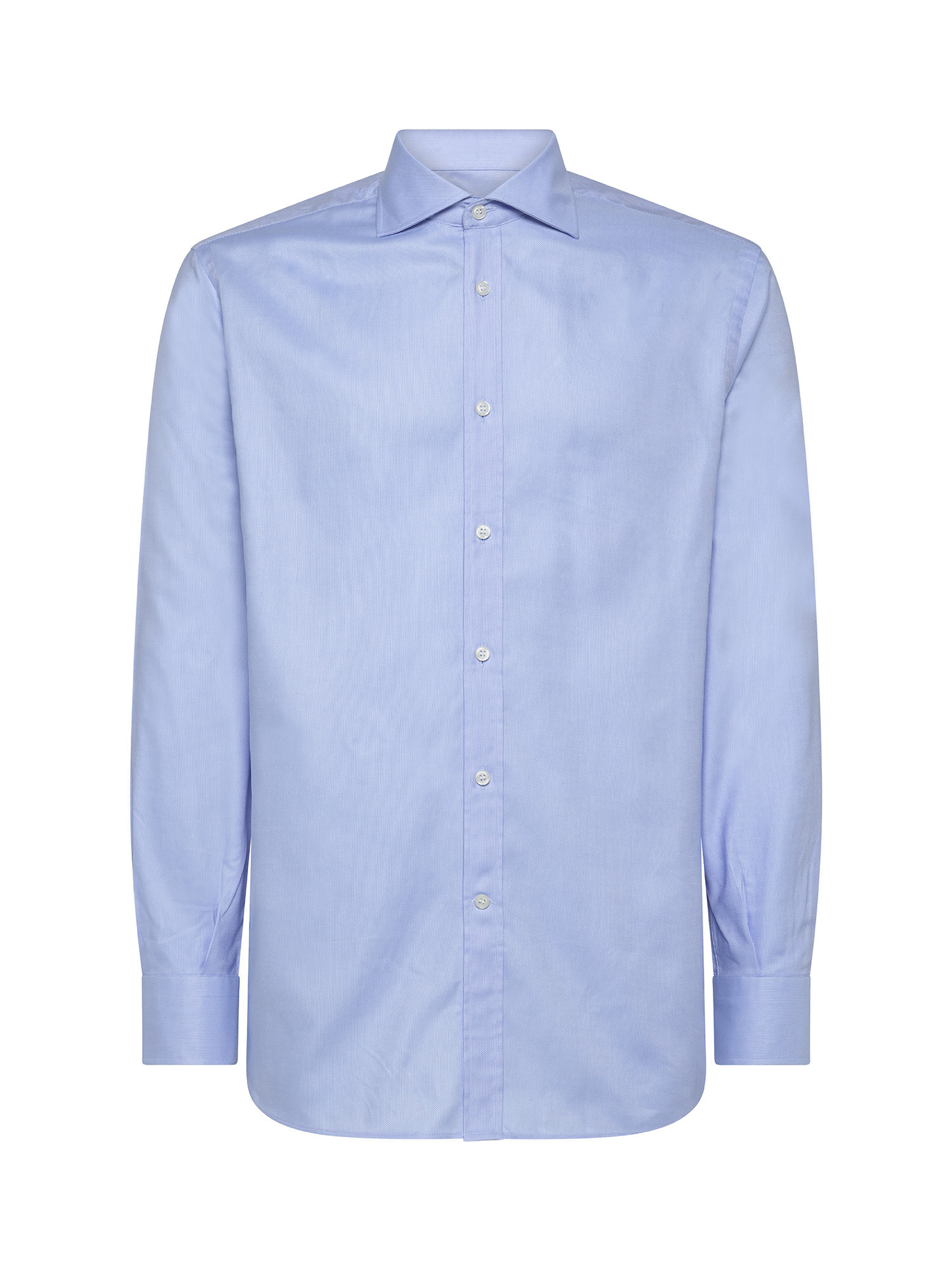 Camicia regular fit in puro cotone, Azzurro, large image number 1