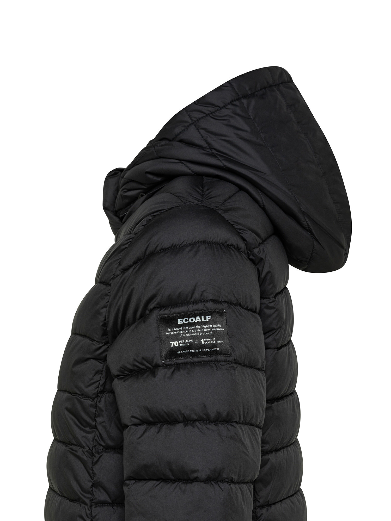 Ecoalf - Cronulla waterproof three-quarter down jacket, Black, large image number 2