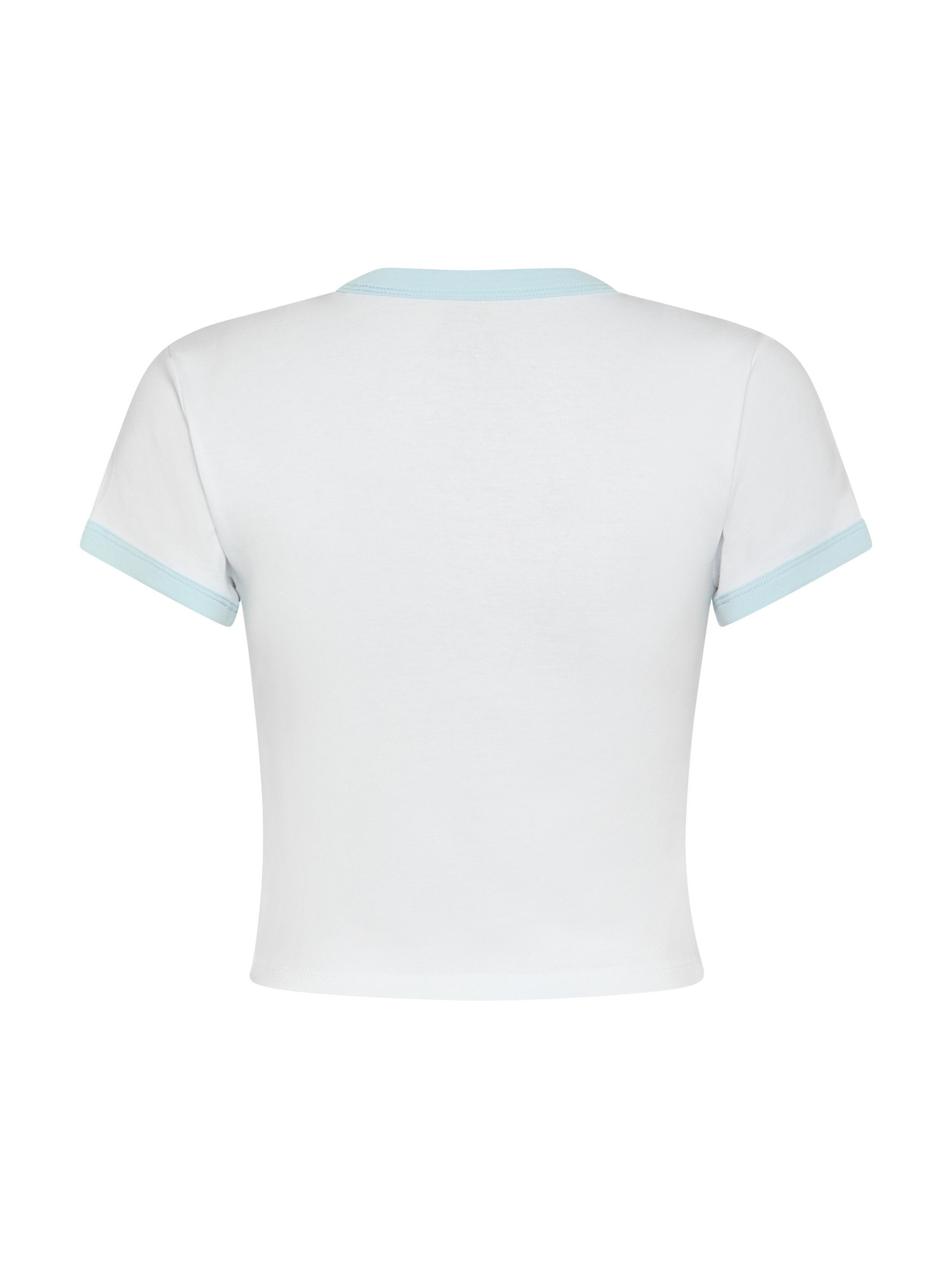 Levi's - T-shirt crop in cotone slim fit con logo, Bianco, large image number 1