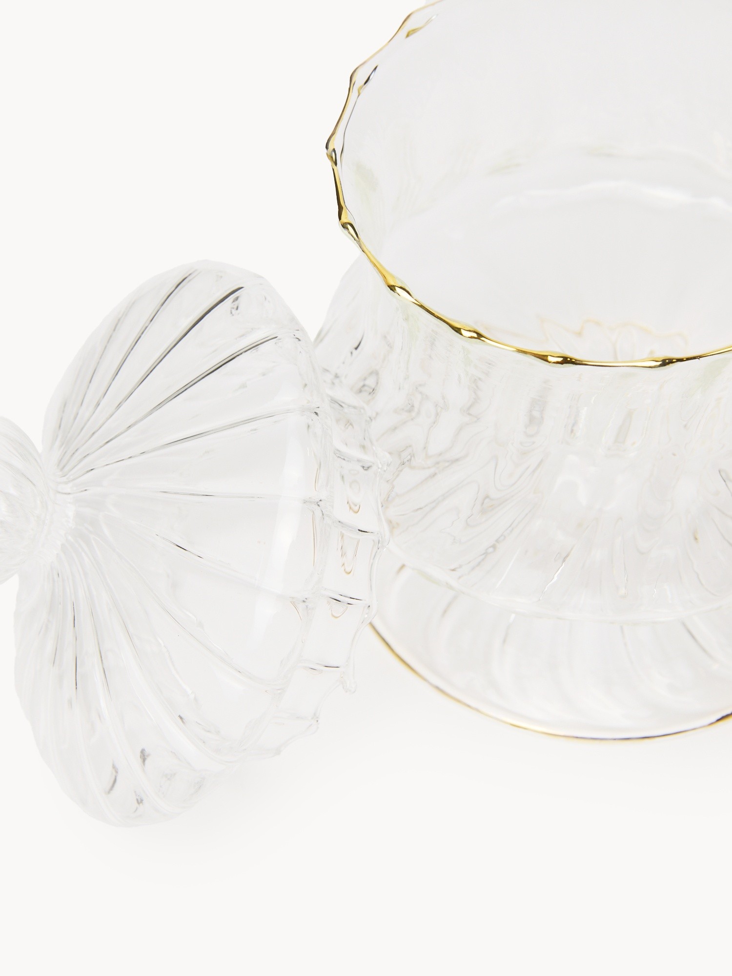 Borosilicate glass dessert bowls, Transparent, large image number 0