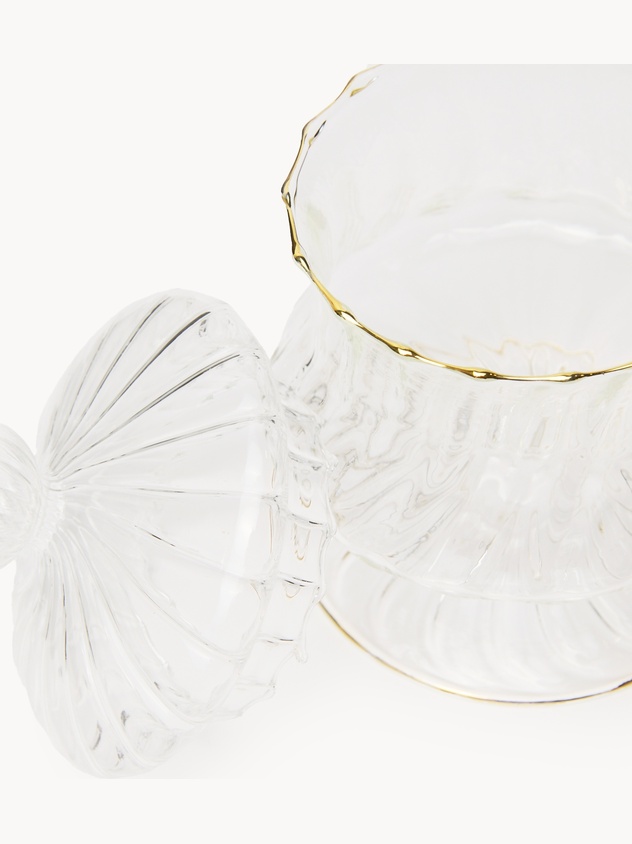 Borosilicate glass dessert bowls