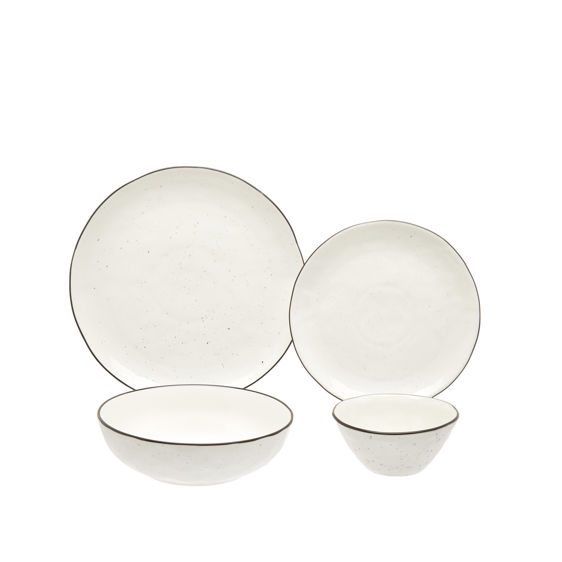 Ginevra small porcelain bowl, White, large image number 1