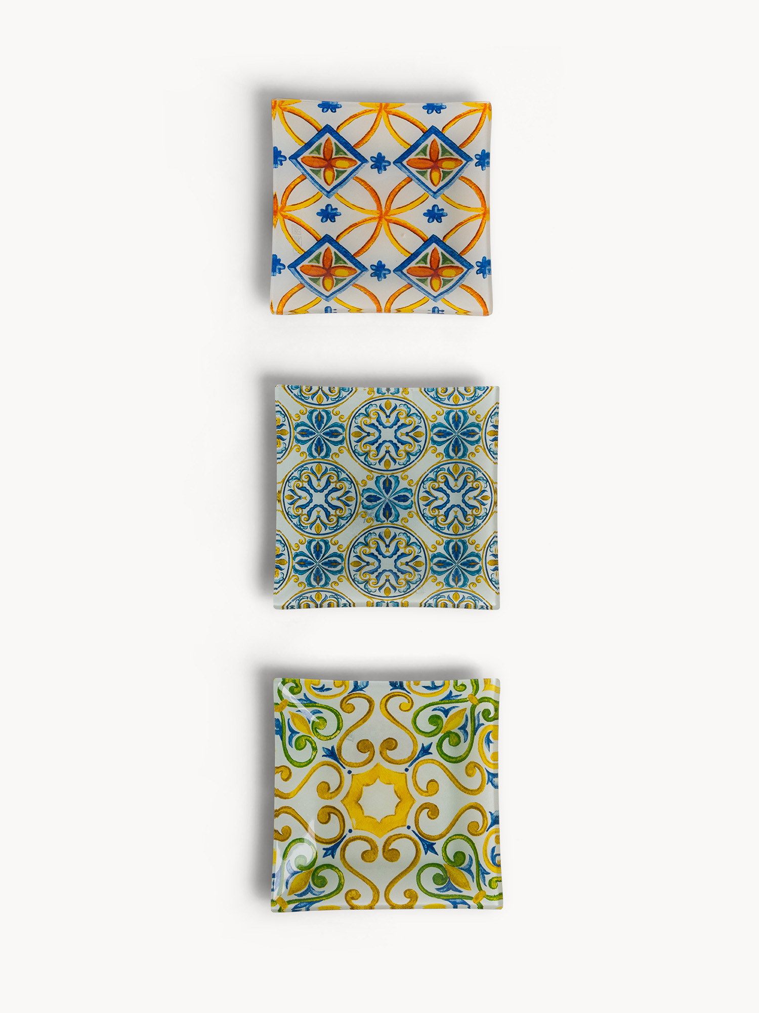Decorated glass plates, Multicolor, large image number 0