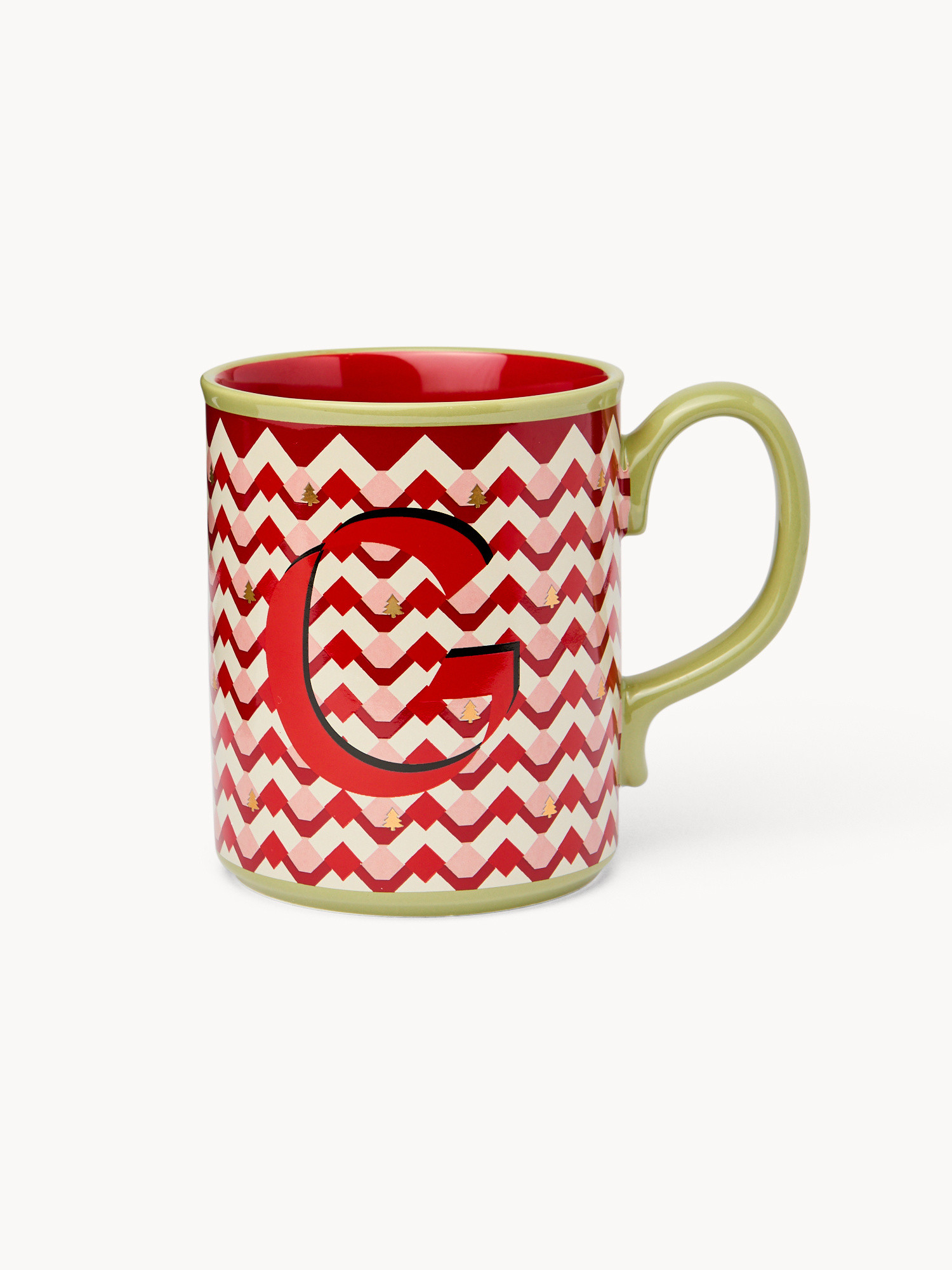 Ceramic mug letter G, Red, large image number 0