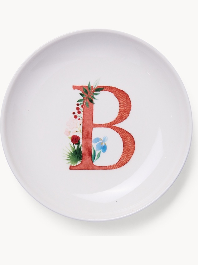 New bone china bread saucer,letter B