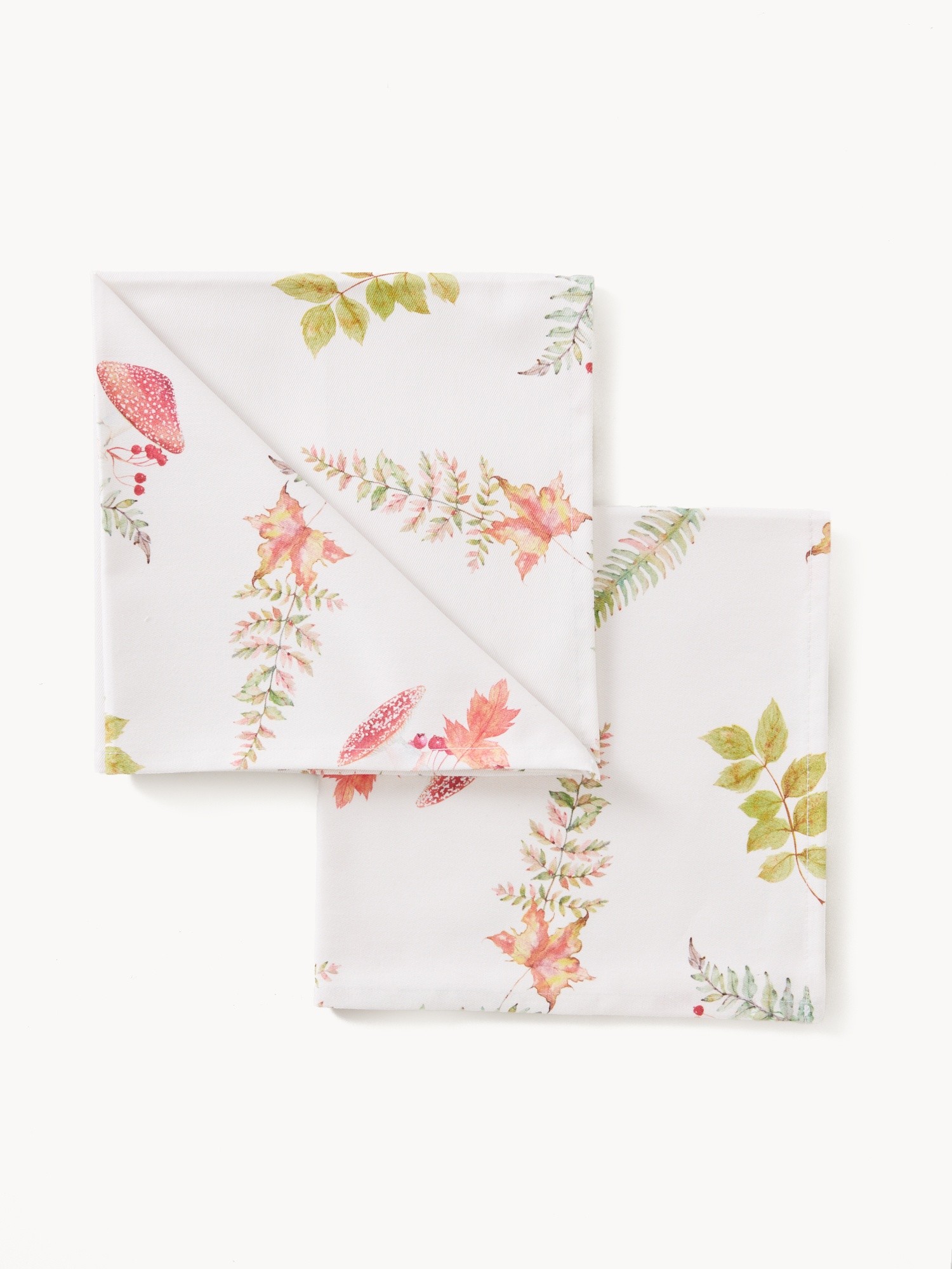 Set of 2 cotton twill napkins by Tessiture Randi, Multicolor, large image number 0