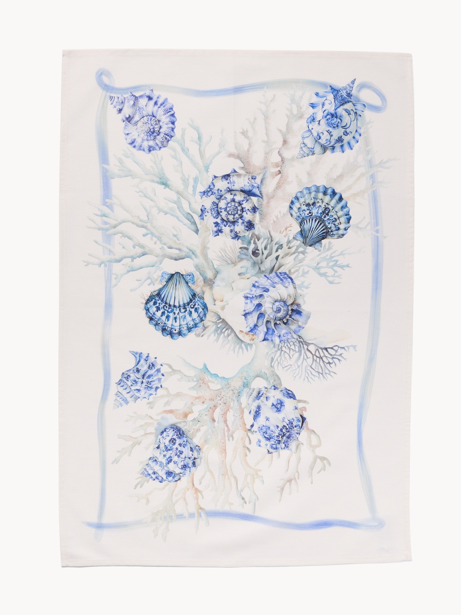 Seanature cotton tea towel by Tessiture Randi, Multicolor, large image number 1