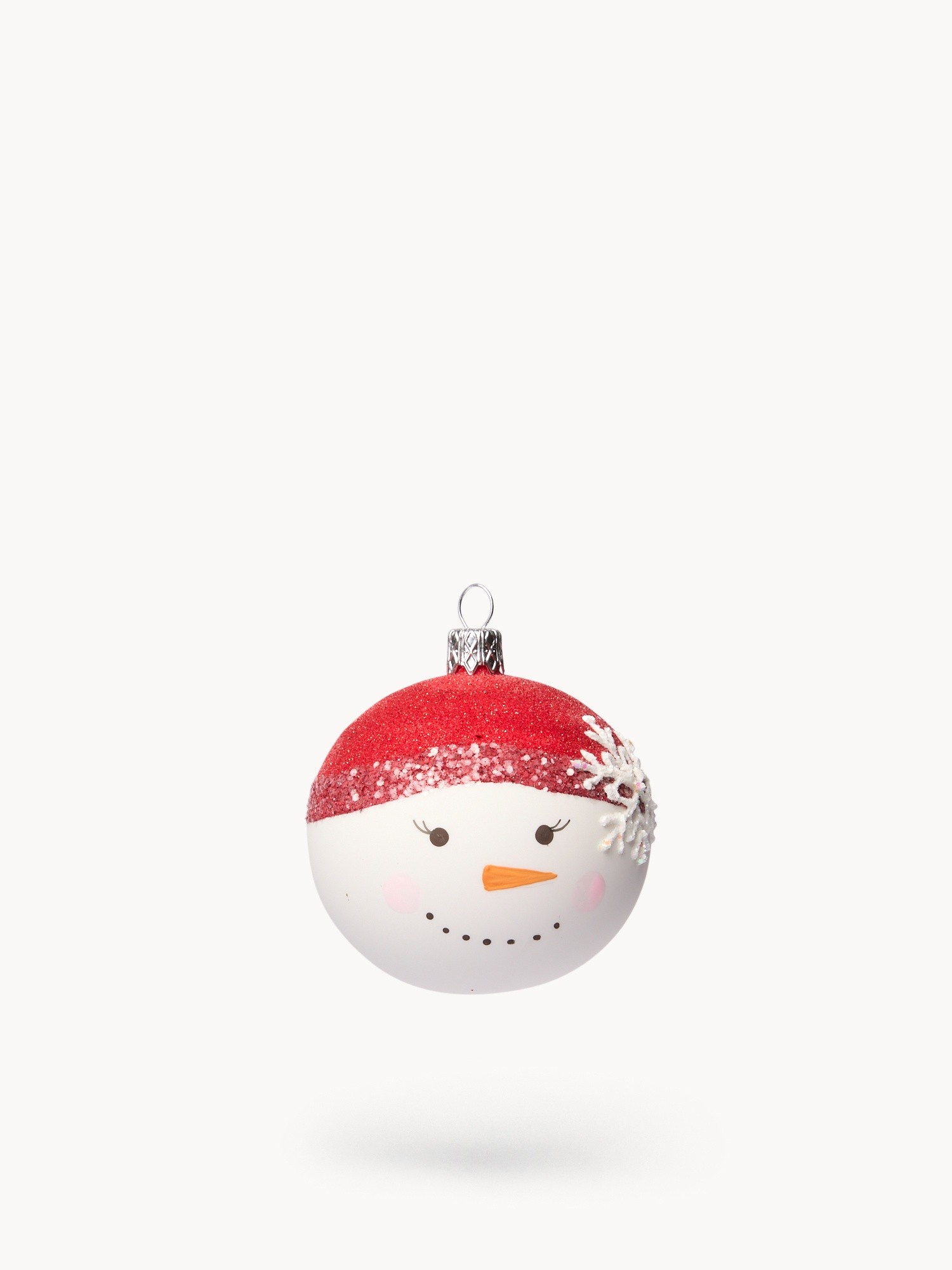 Glass tree bauble, White, large image number 0