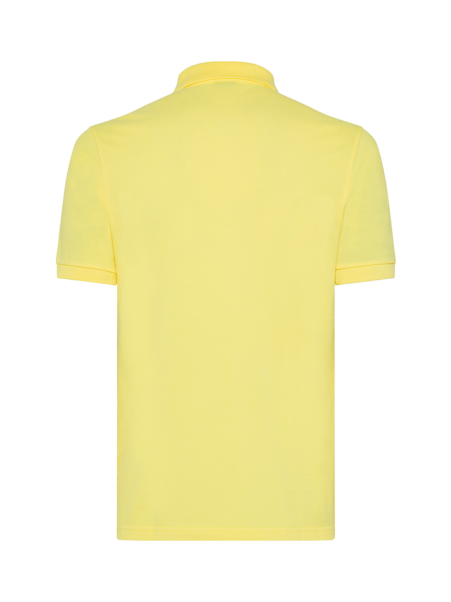 Colmar - Short-sleeved polo shirt in piqué cotton, Yellow, large image number 1