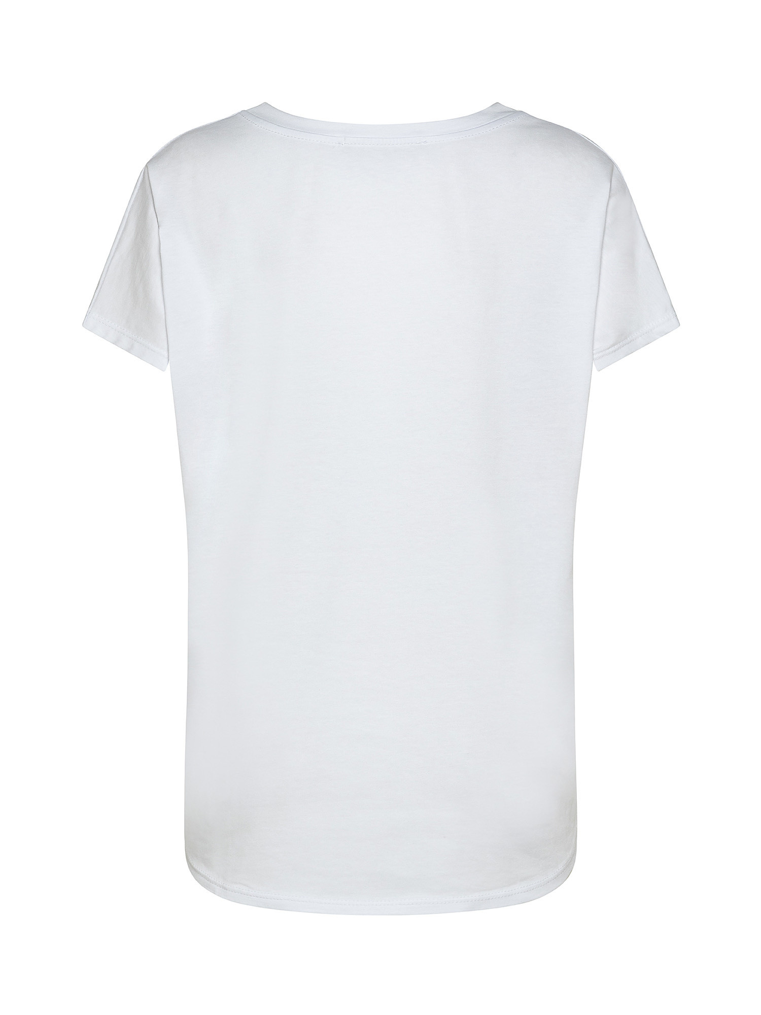 T-shirt con stampa etnica, Bianco, large image number 1