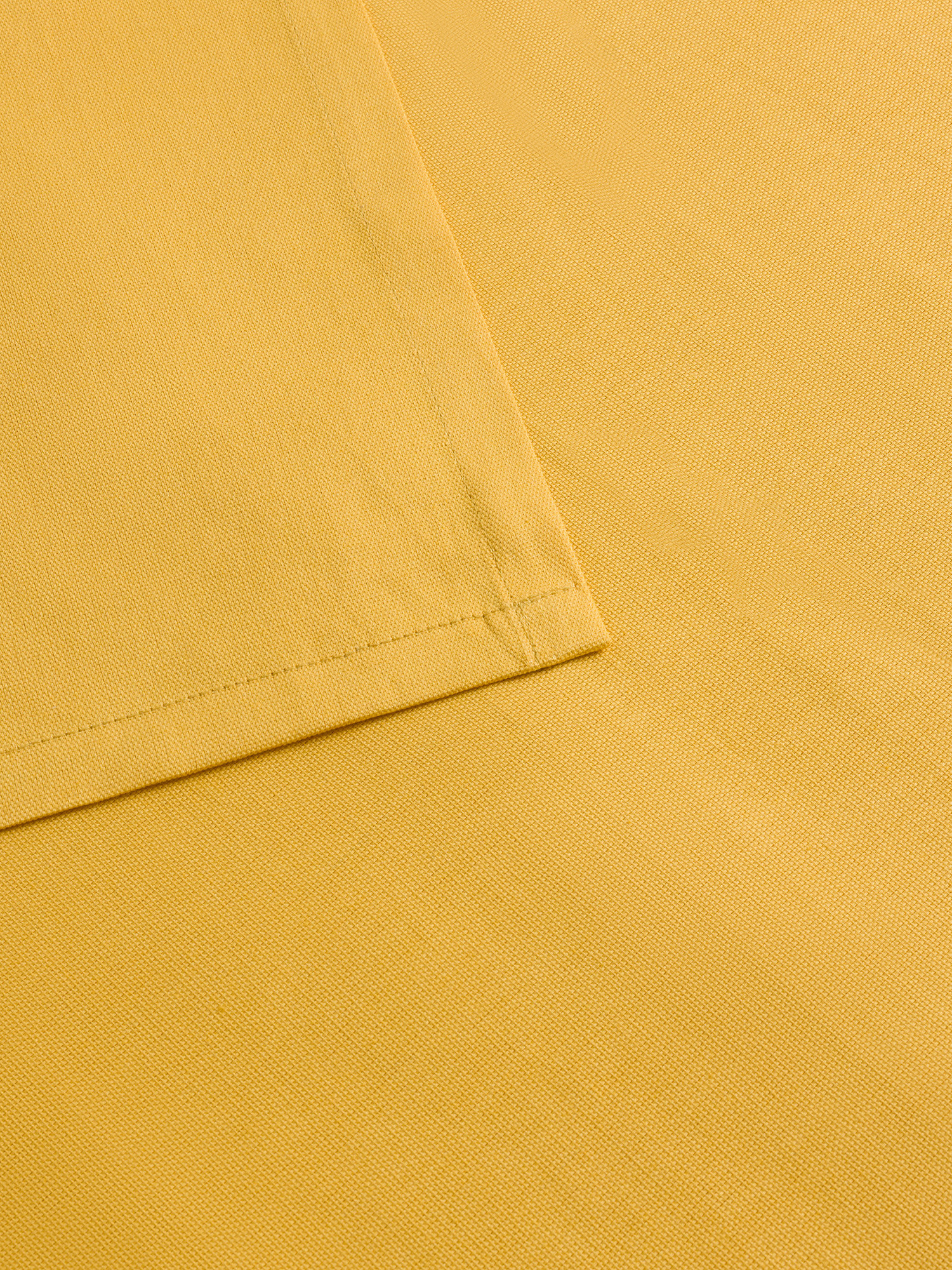 Solid color cotton throw blanket, Ocra Yellow, large image number 1