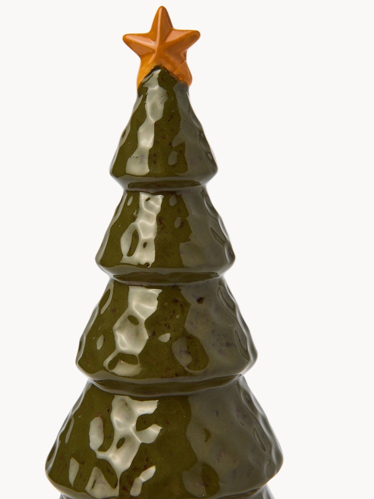 Decorazione per la casa a forma di alberello in porcellana, Verde, large image number 1