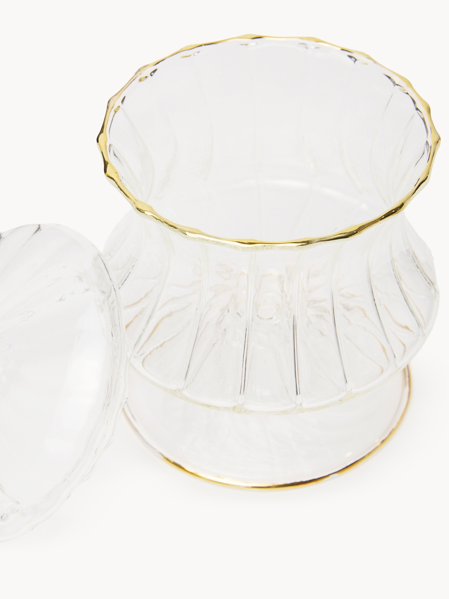Borosilicate glass dessert bowls, Transparent, large image number 1