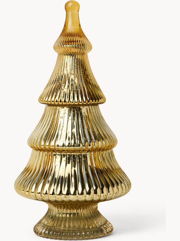 Electroplated glass dessert tree