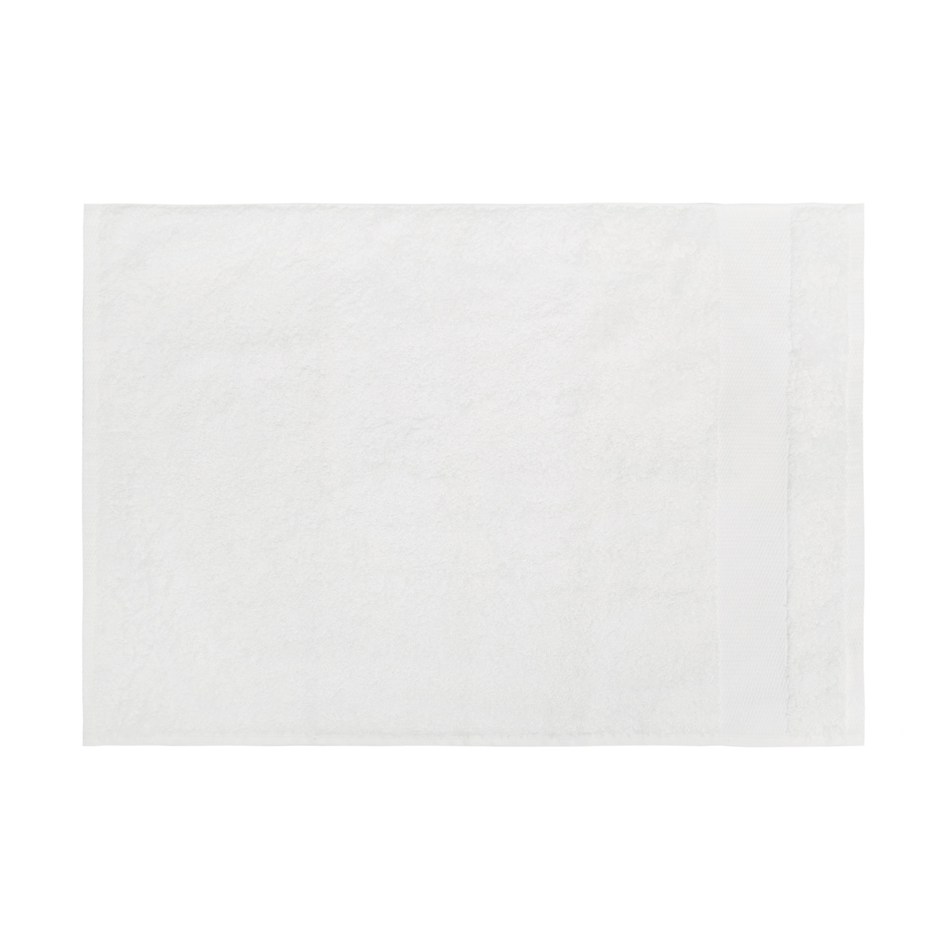 Asciugamano spugna di puro cotone Zefiro, Bianco, large image number 2
