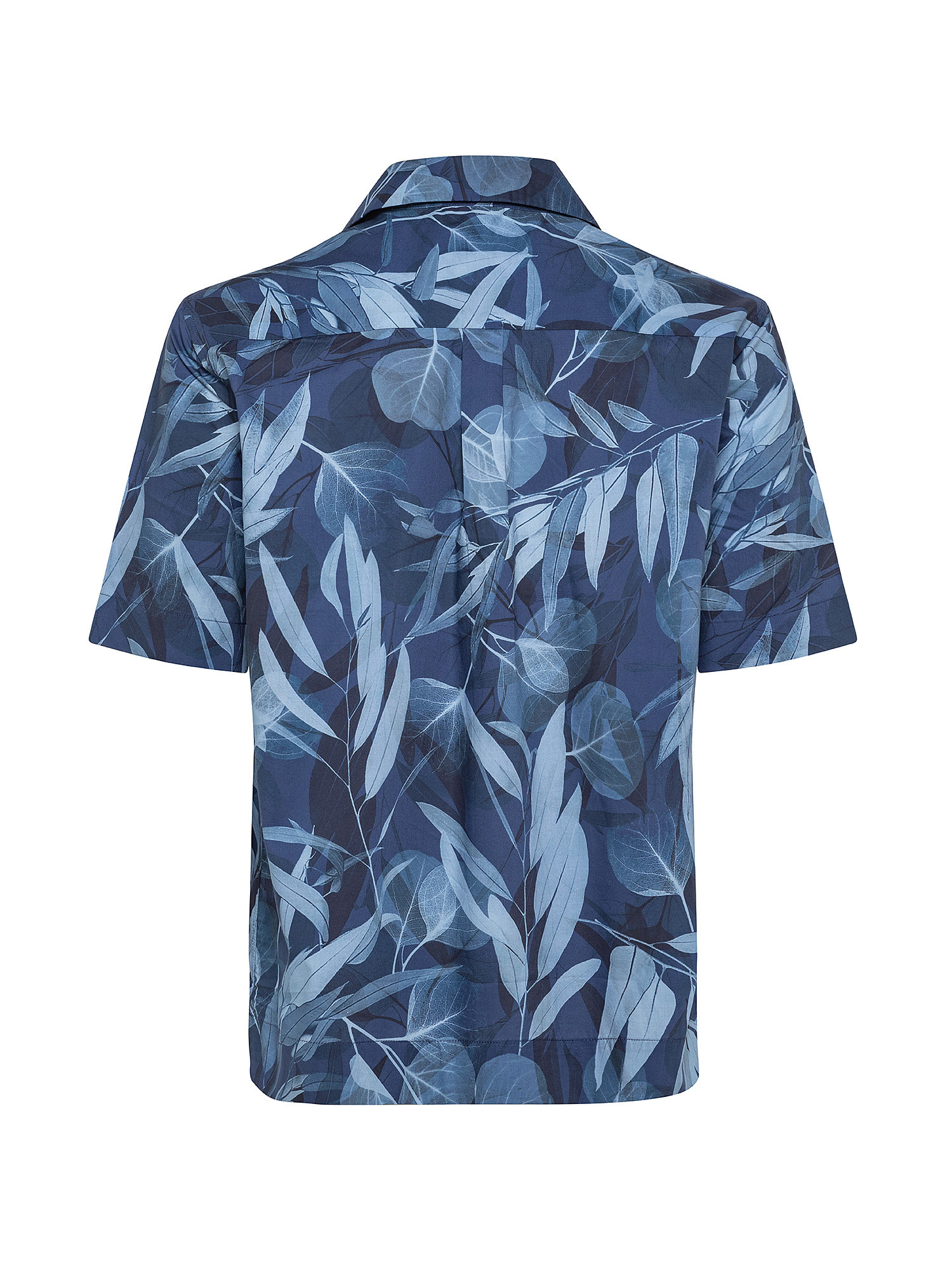 Camicia da Uomo in Cotone Biologico Resort, Blu, large
