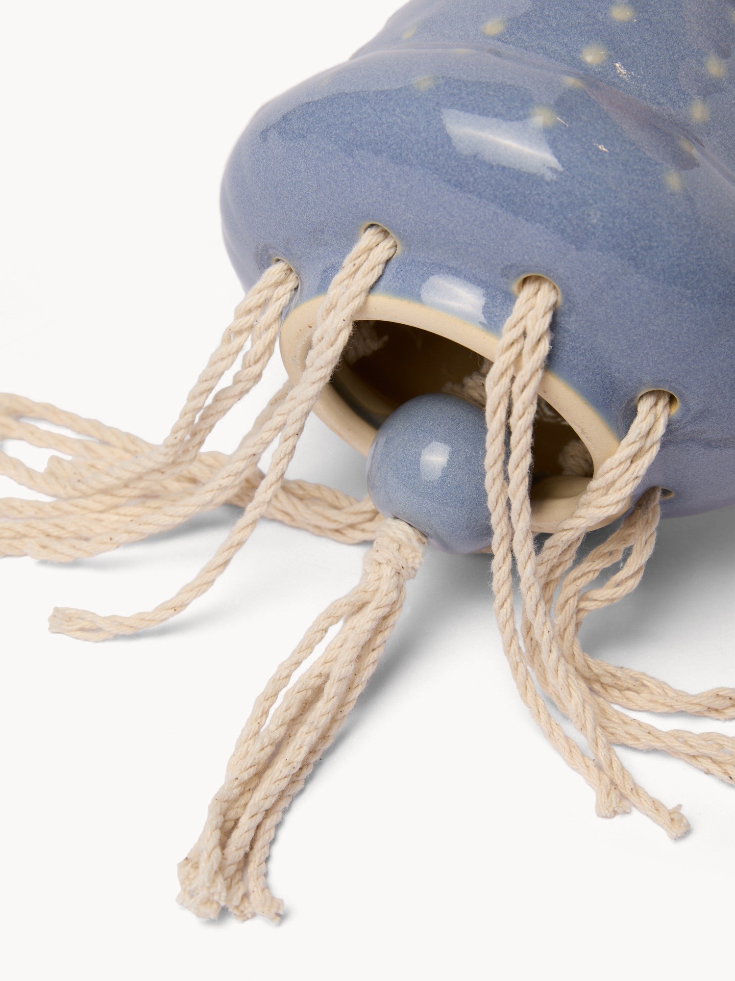 Vietnamese handcrafted ceramic vase, Light Blue, large image number 1