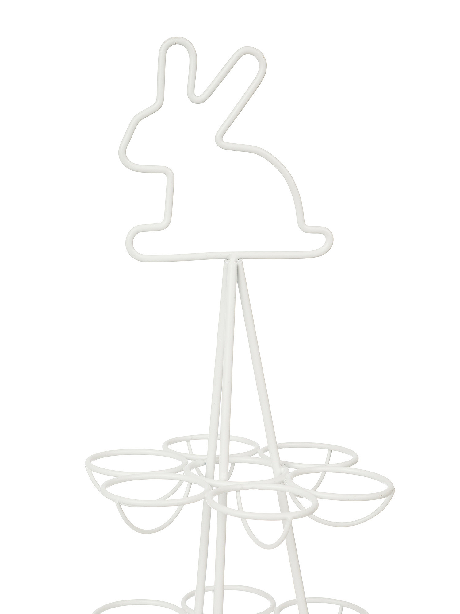 White wire egg stand, White, large image number 1