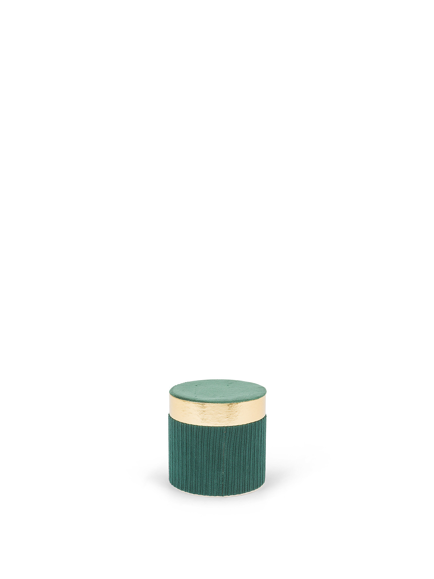 Jewelery box covered in velvet, Dark Green, large image number 0