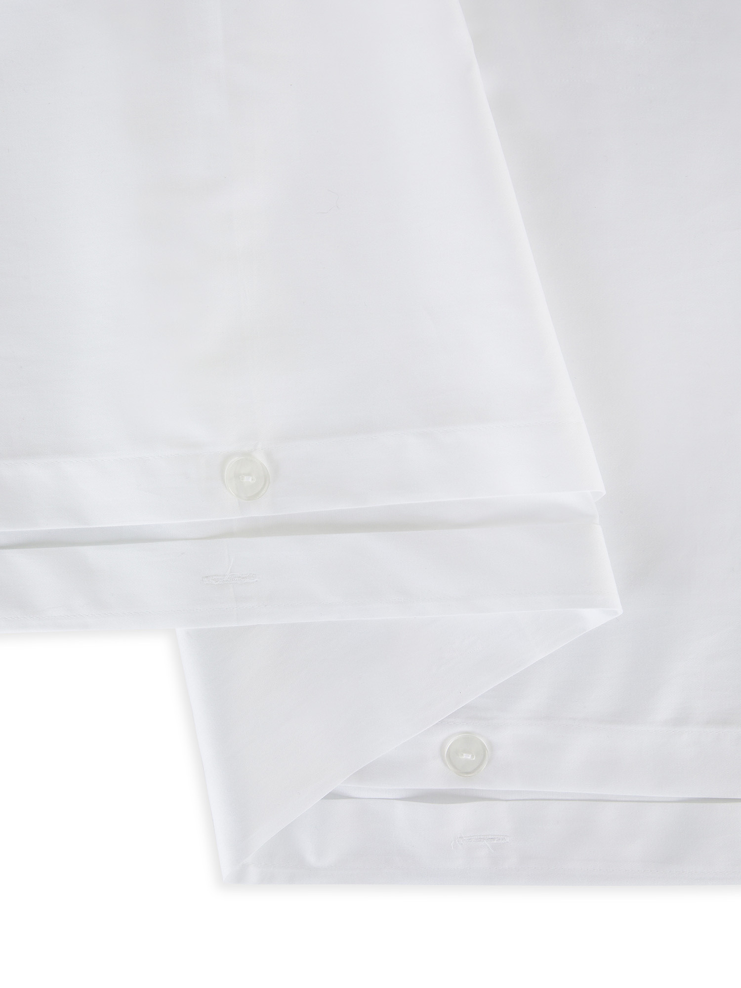Embroidered duvet cover in extra fine cotton satin Portofino, White, large image number 2