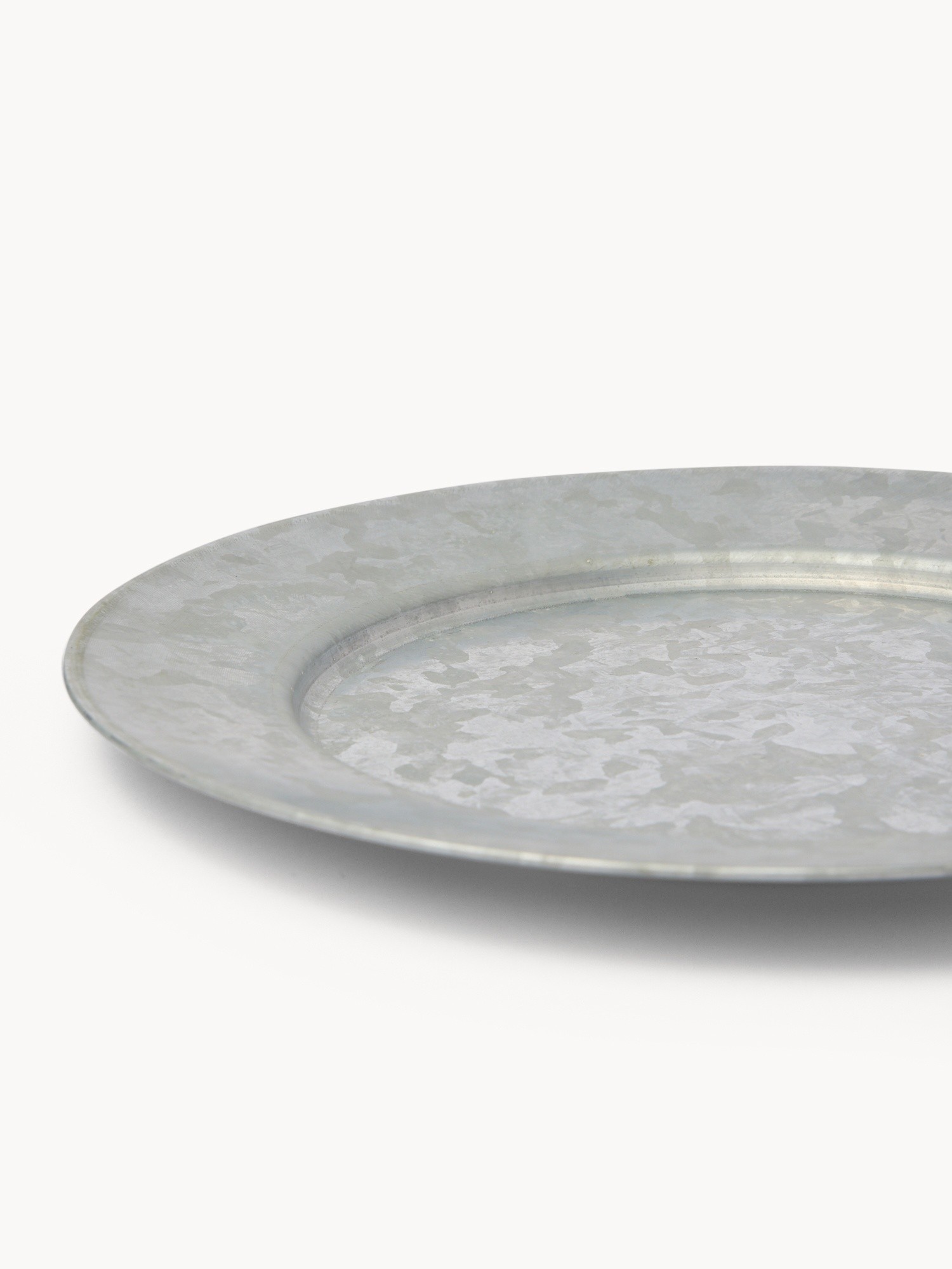 Sottopiatto in metallo, Grigio, large image number 1