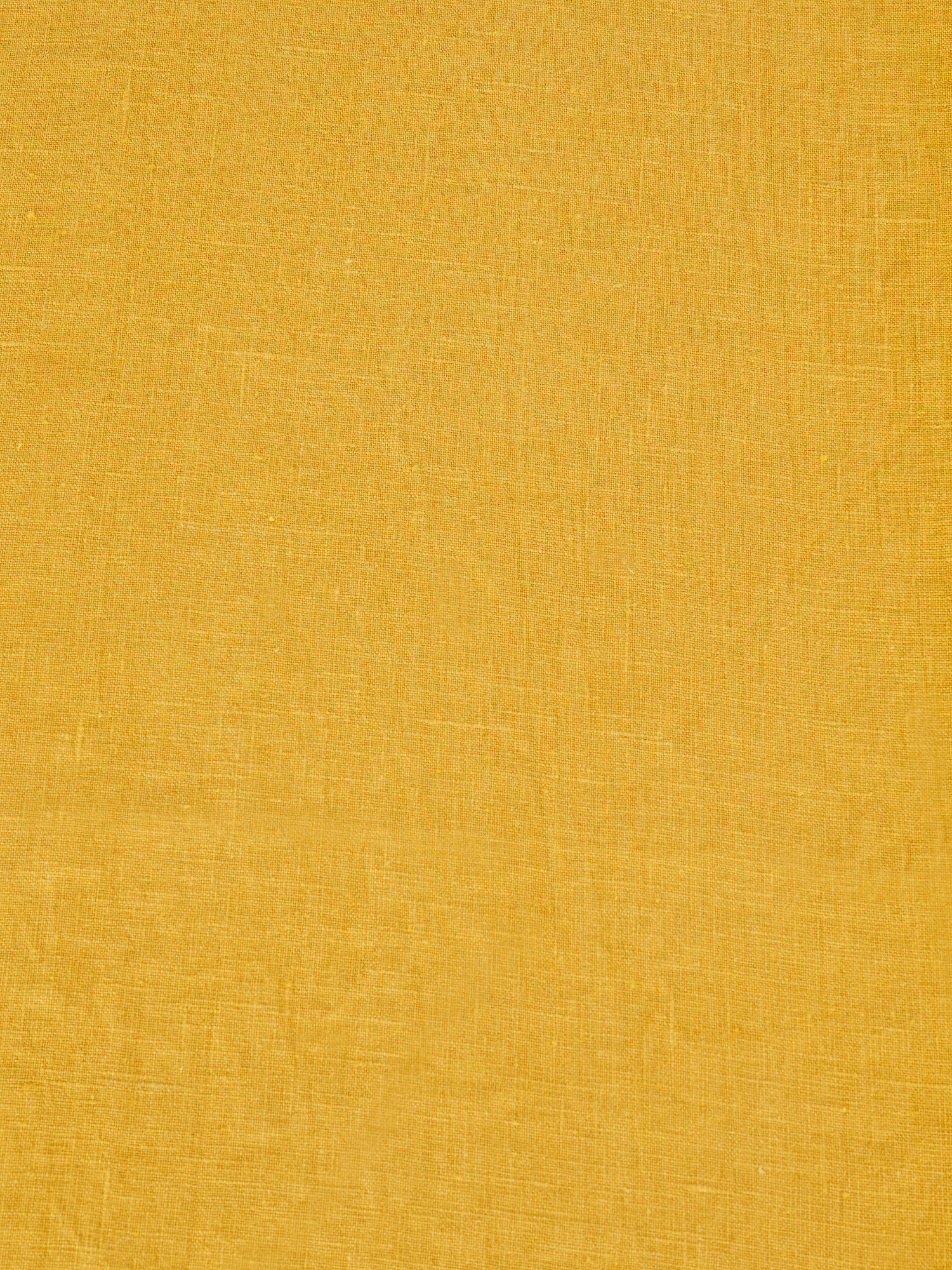 Plain washed pure linen runner, Ocra Yellow, large image number 1