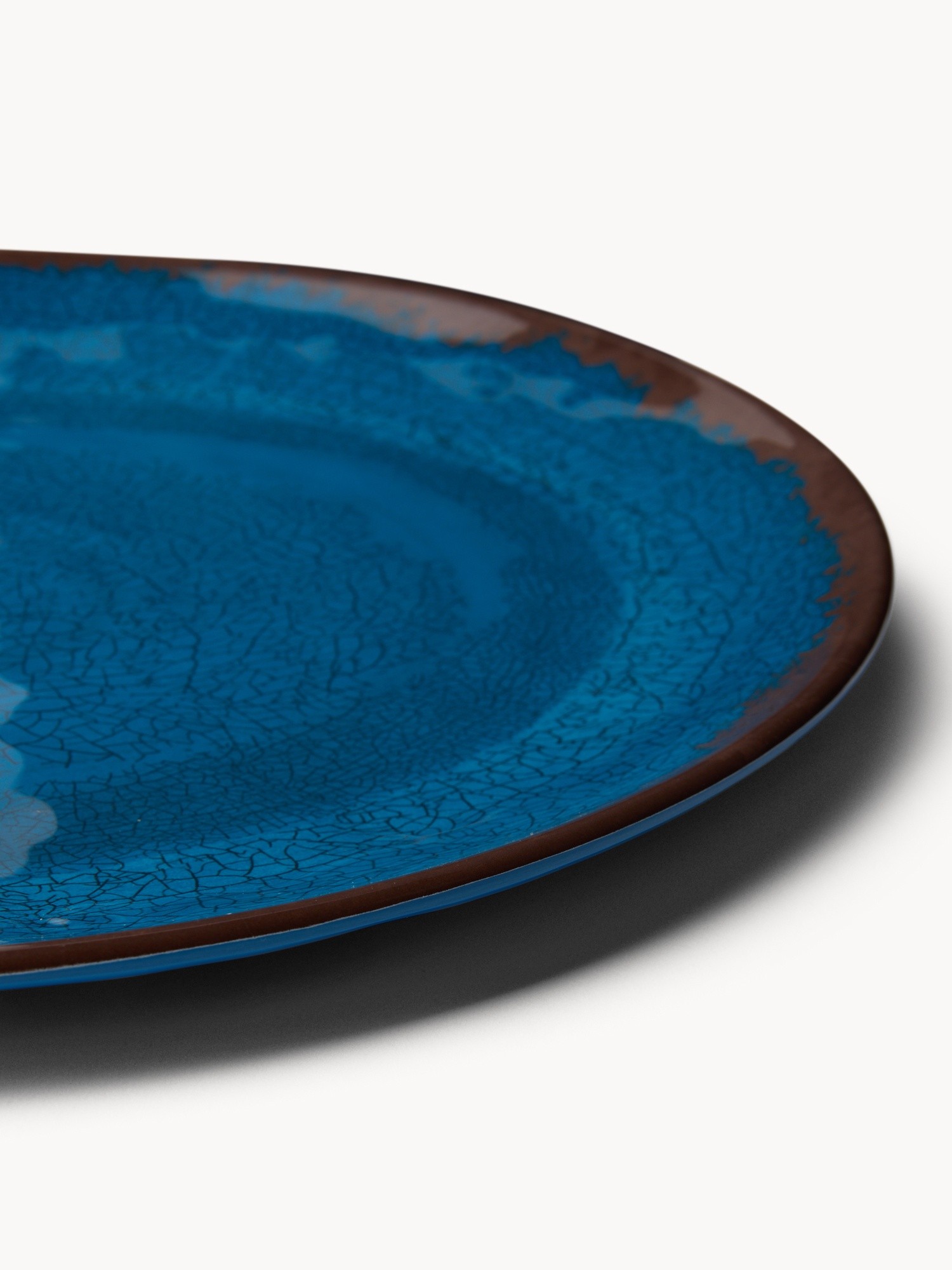 Blue Melamine Oval Plate - Introductory Price, Blue, large image number 1
