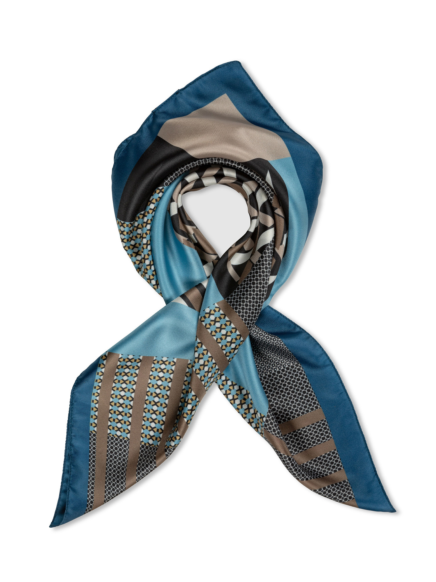 Koan - Patterned scarf, Light Blue, large image number 0