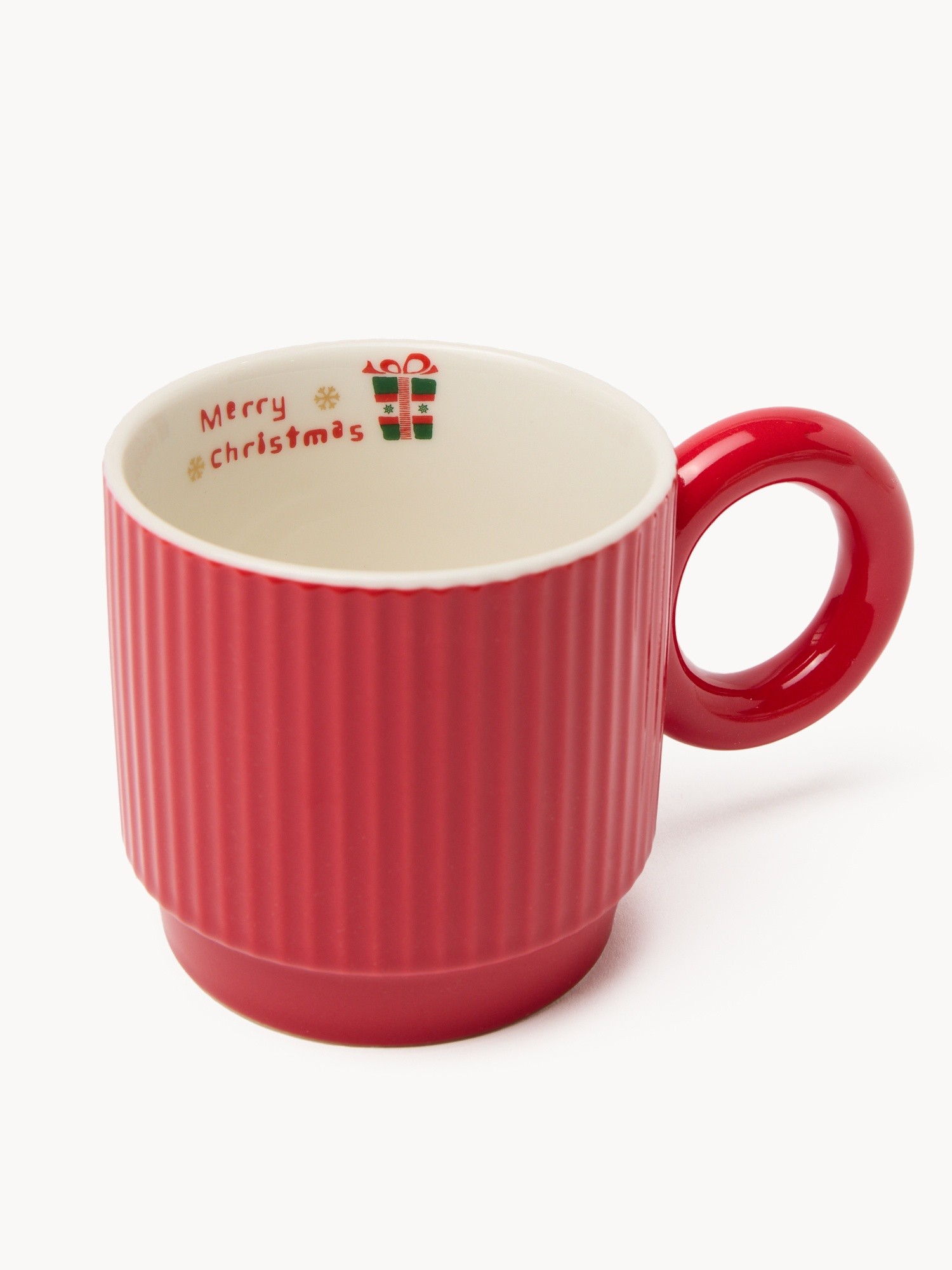 Set of 2 stackable cups in New Bone China, Multicolor, large image number 1