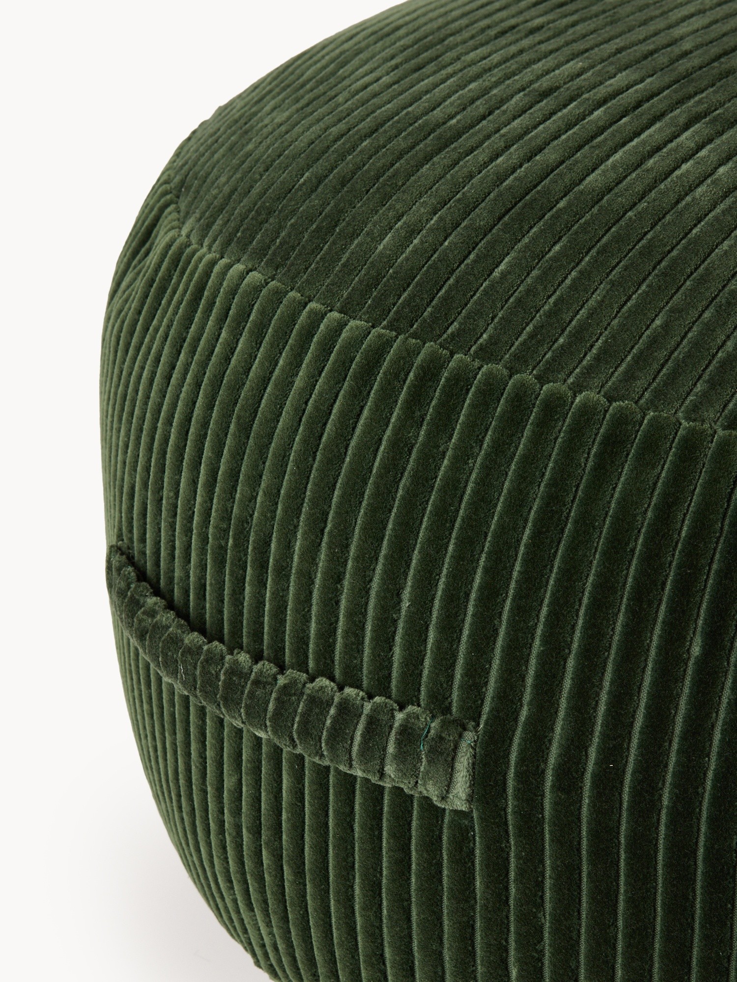 Corduroy pouf, Green, large image number 1