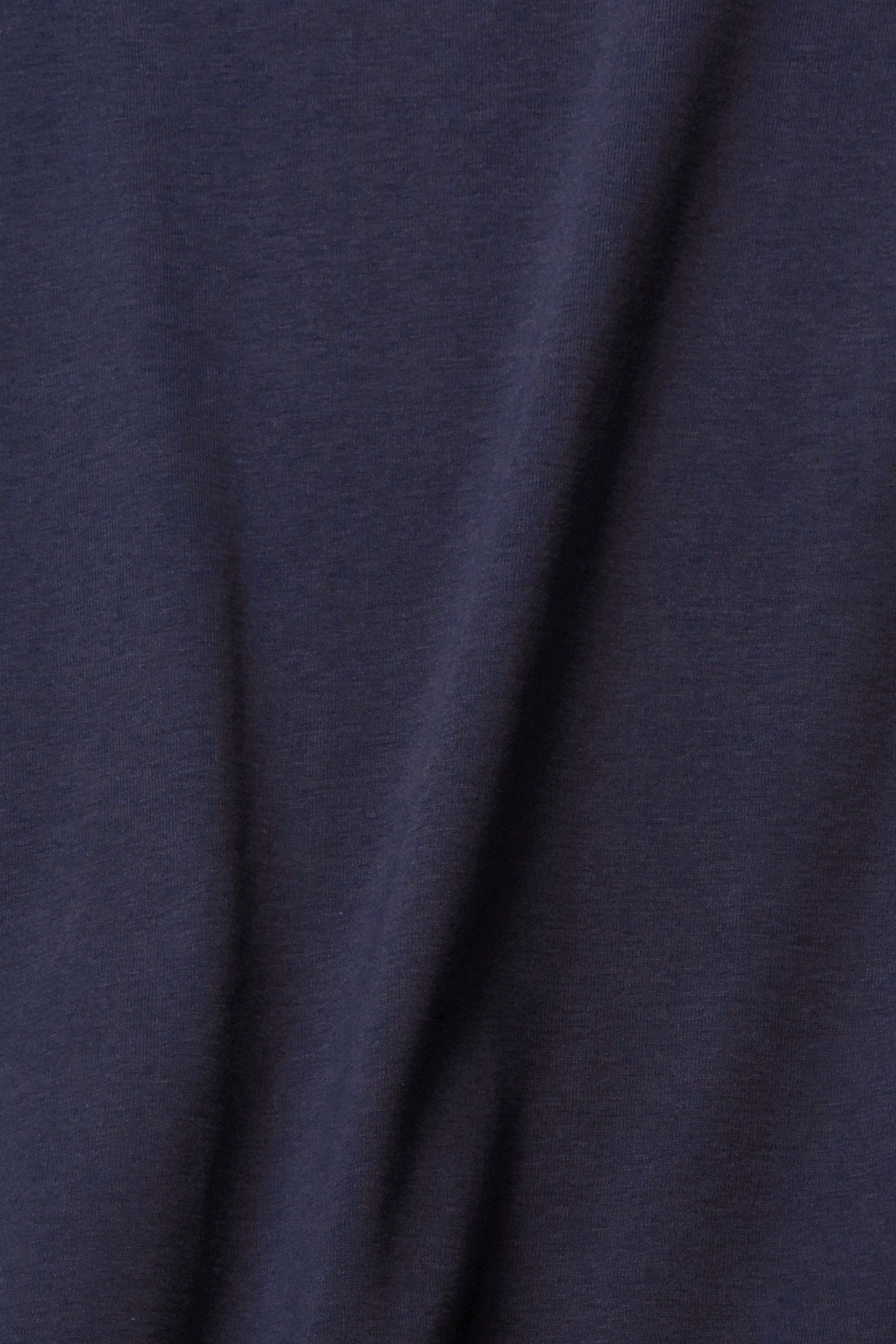 Esprit - Cotton logo T-shirt, Dark Blue, large image number 3
