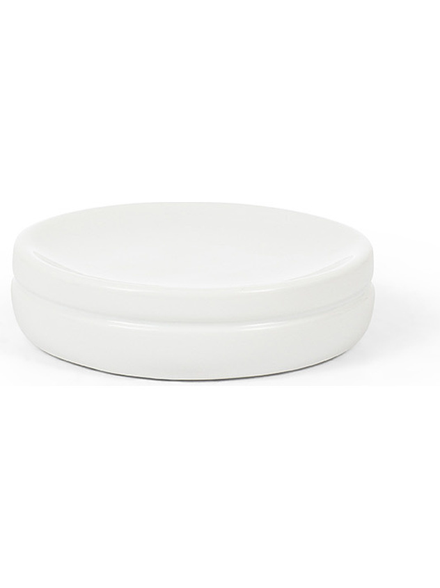 Polished ceramic soap dish