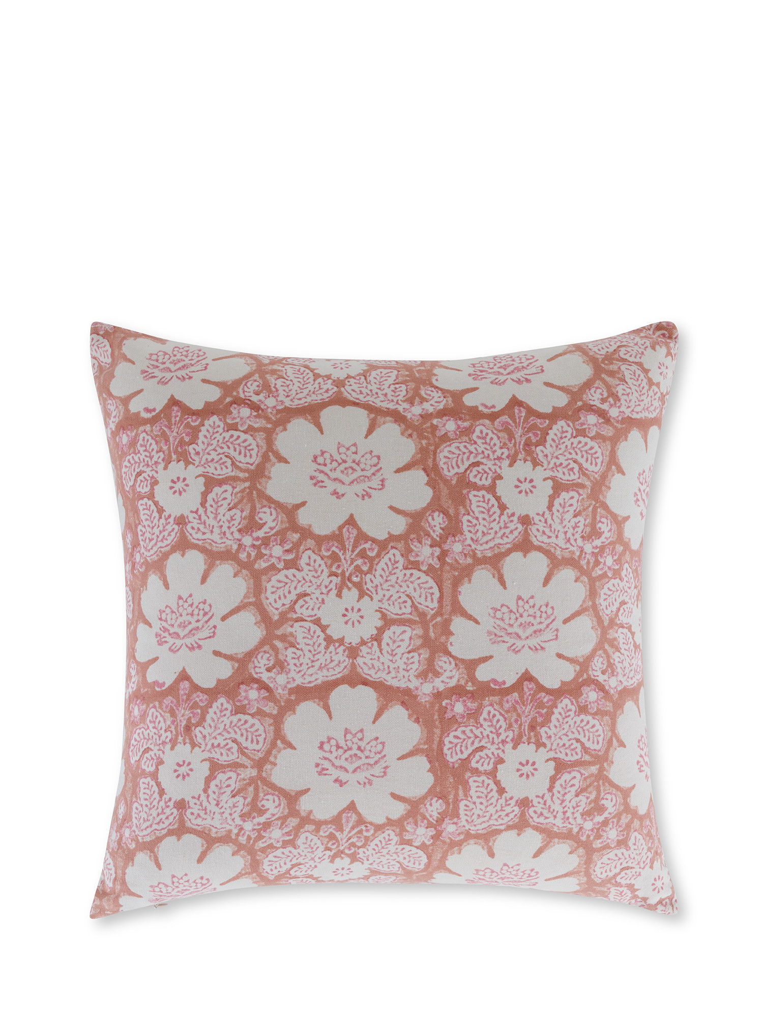 Cushion with flower print 45x45 cm, Pink, large image number 0