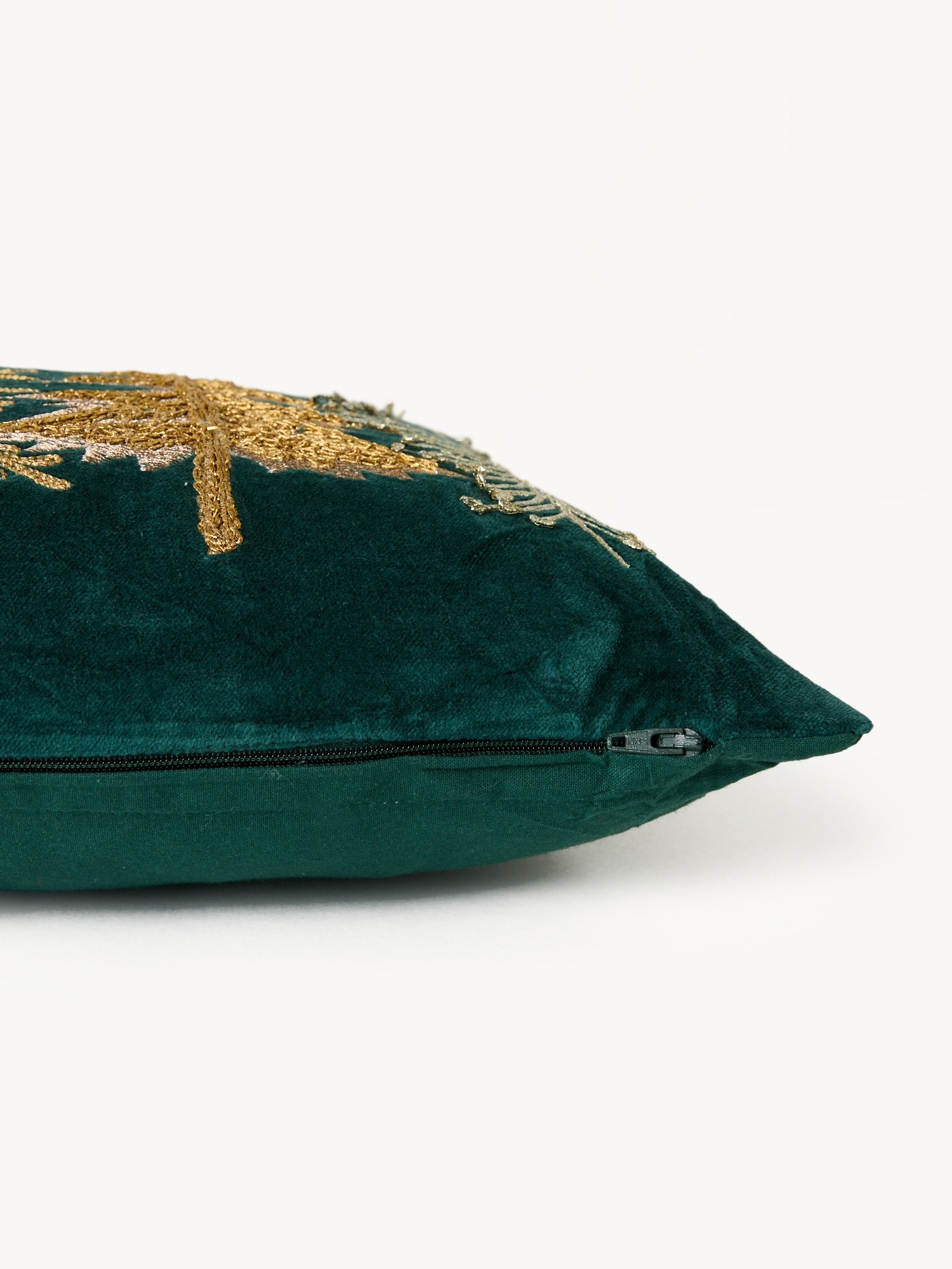 Cushion with embroidered trees 30x50cm, Green, large image number 2