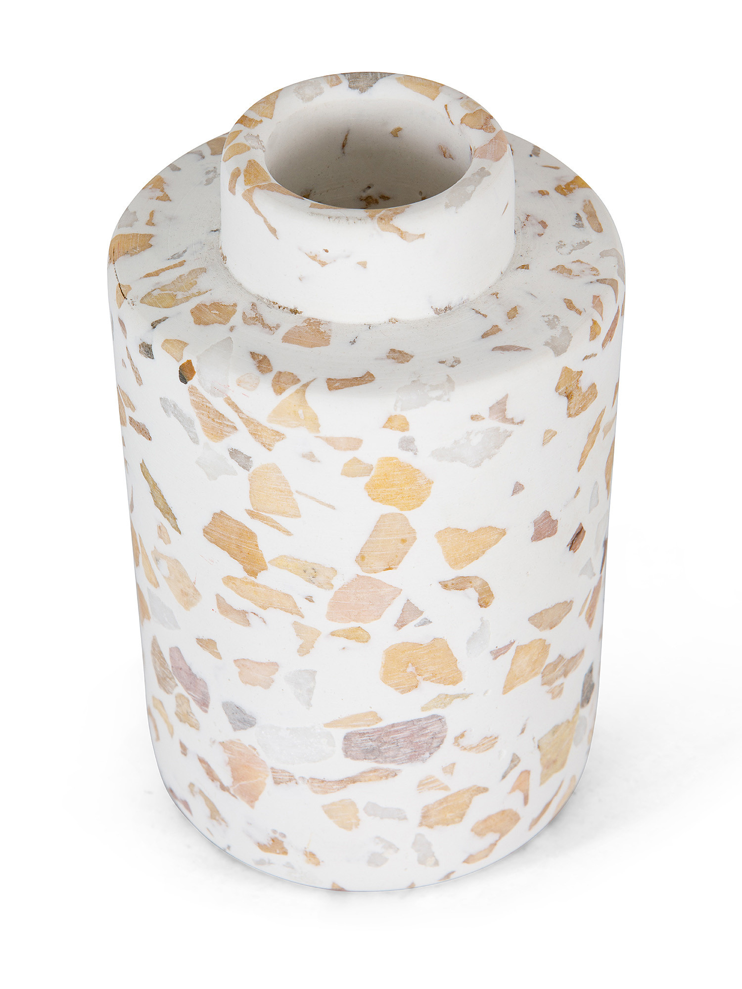 Terrazzo effect jar, White, large image number 1