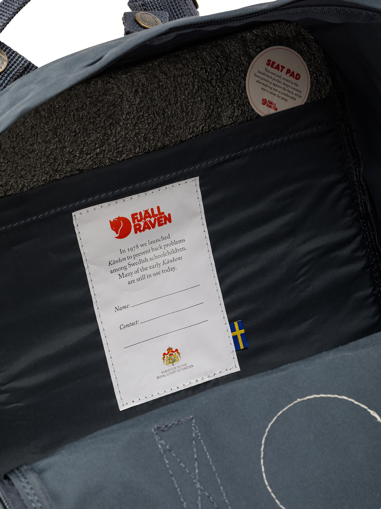 Fjallraven - Classic Kånken backpack in durable Vinylon fabric, Dark Grey, large image number 2